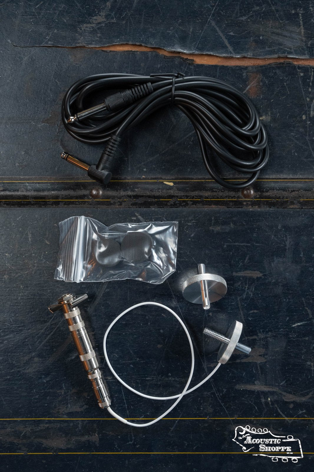 The Fishman Full Circle Upright Bass Pickup (PRO-FCL-001) by Fishman features a high-quality design, perfect for enhancing your upright bass sound or pairing with a bass preamp.