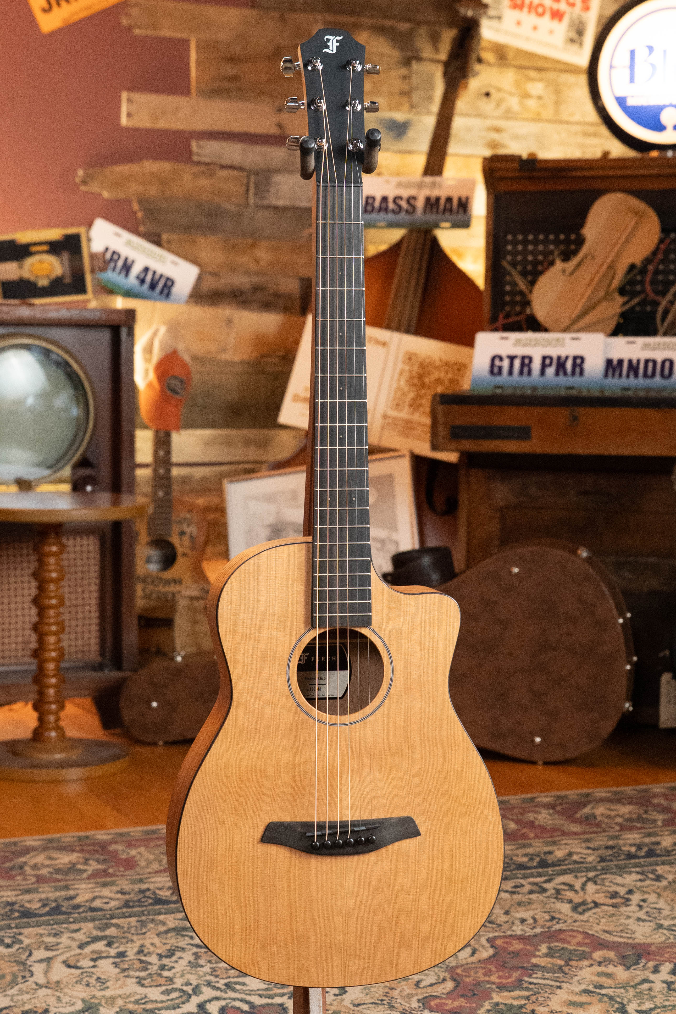 Furch Pioneer-CM Red Cedar/Mahogany Cutaway Travel Acoustic Guitar w/Soundport Boosters #0546