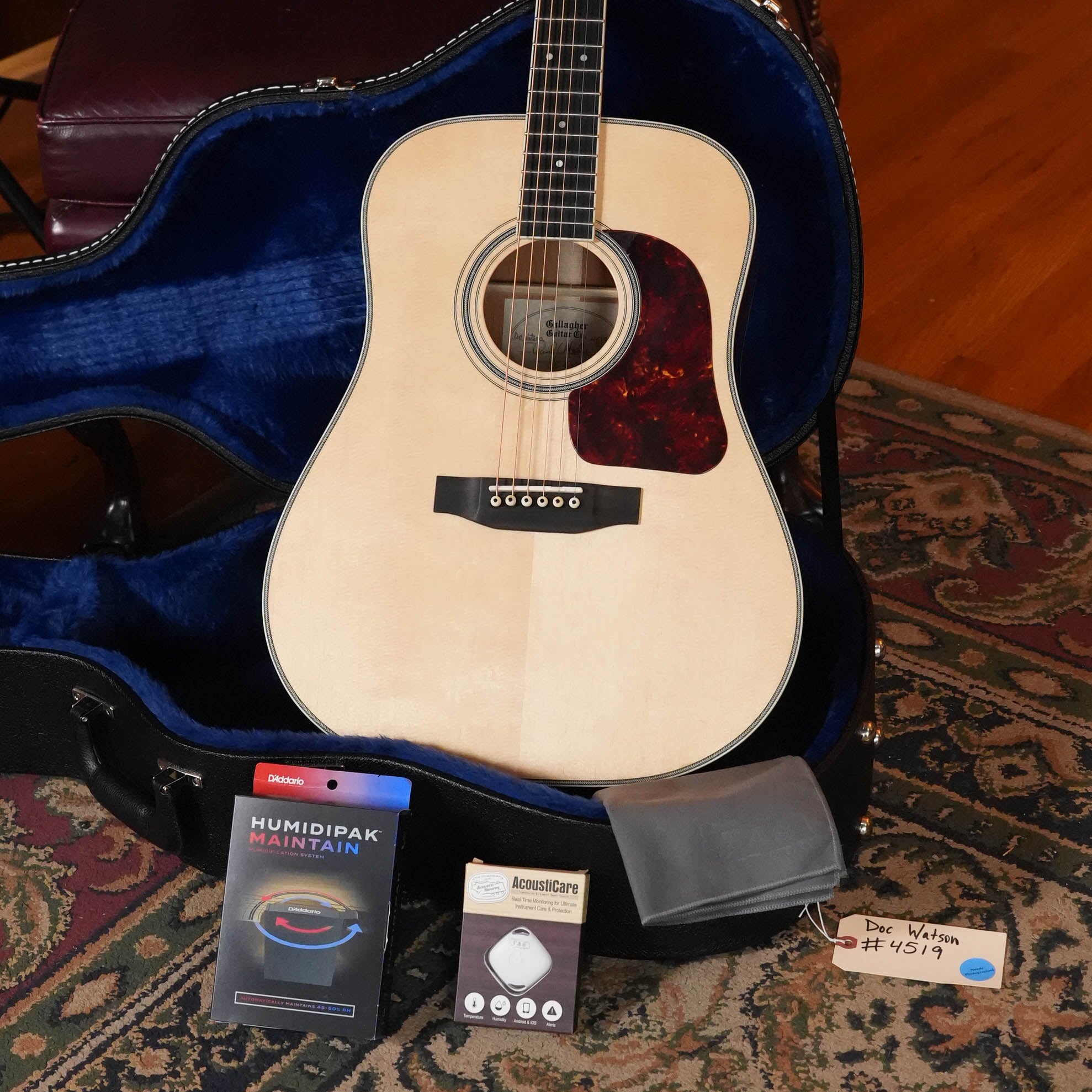 Gallagher Doc Watson Sitka/Mahogany Dreadnought Acoustic Guitar #4519
