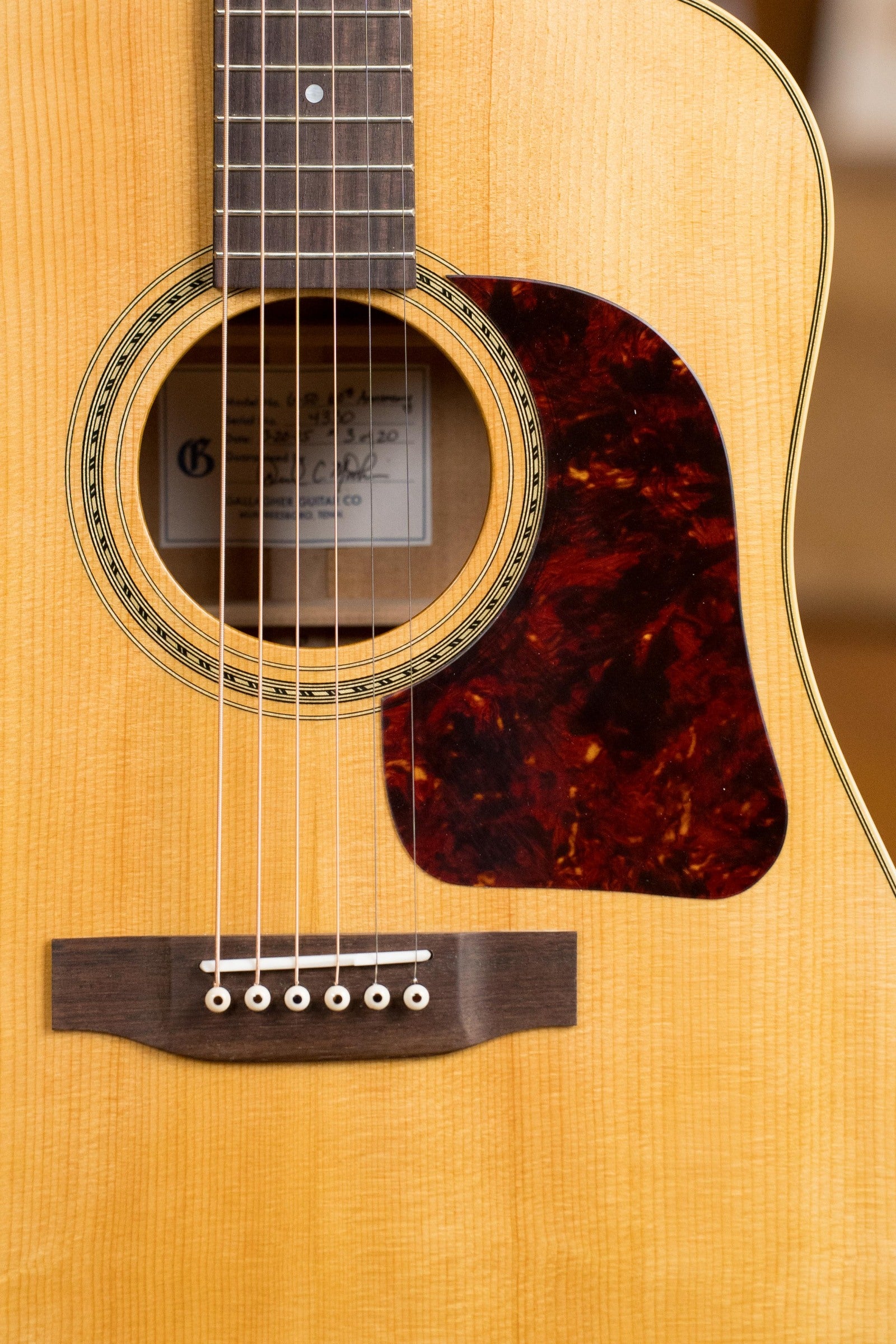 Gallagher 60th Anniversary G-50 Sitka/Mahogany Ambertone Dreadnought Acoustic Guitar #4330