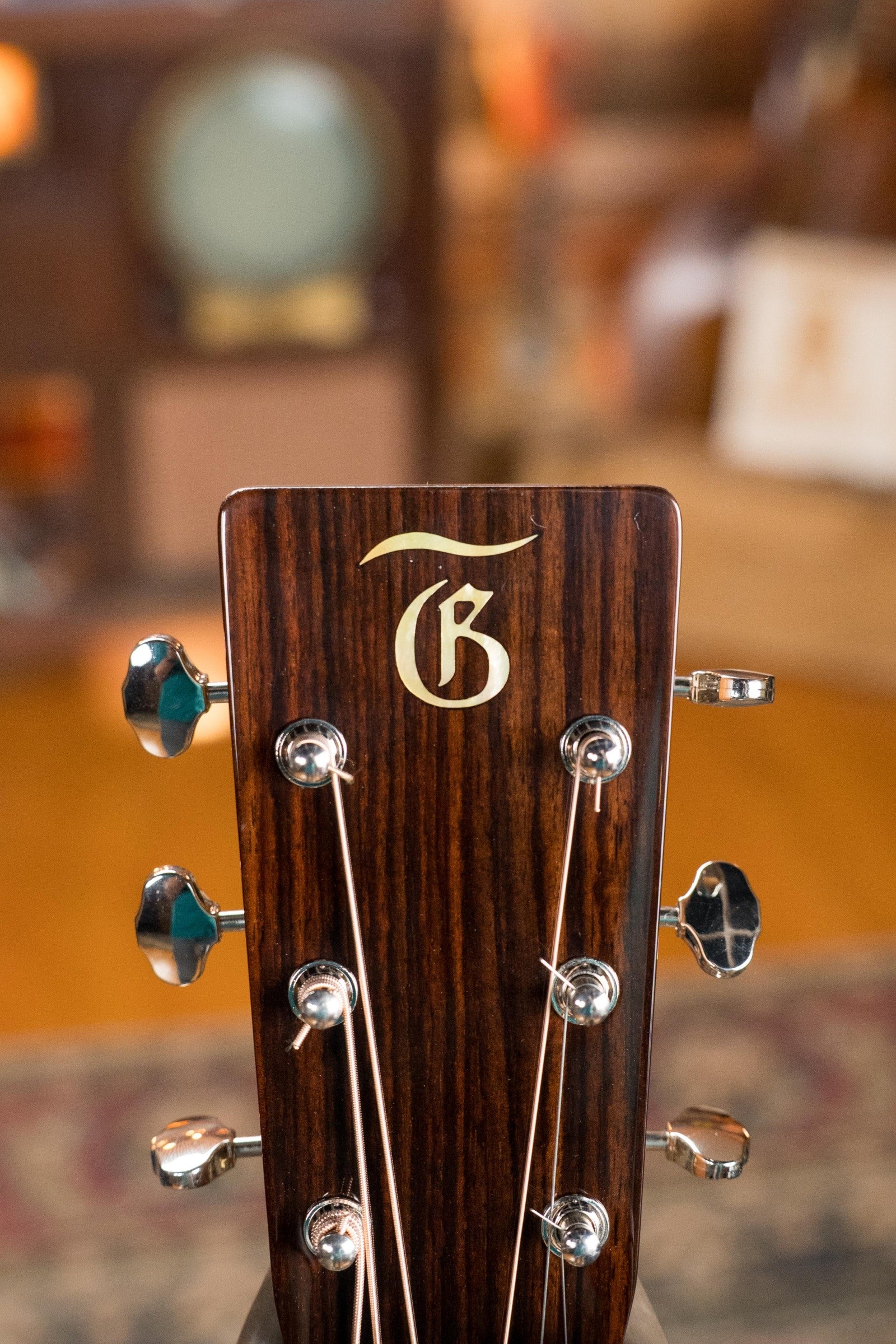 Gallagher Bluegrass Bell Torrefied Adirondack/Mahogany Light Amber Dreadnought Acoustic Guitar #4344