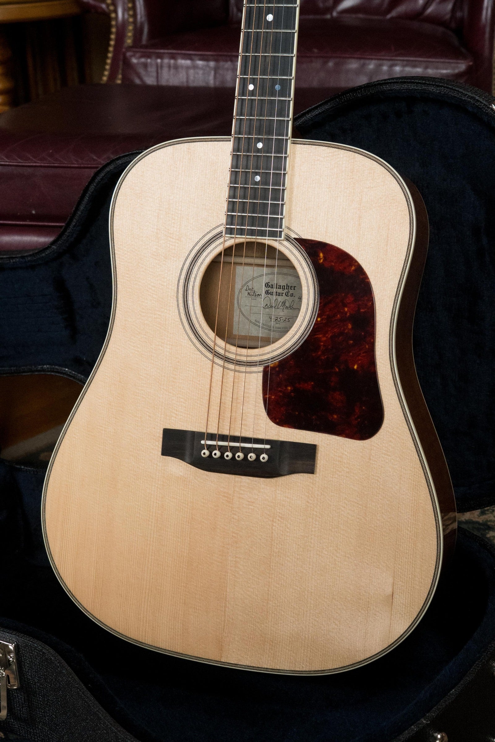 Gallagher Doc Watson Sitka/Mahogany Dreadnought Guitar #4347