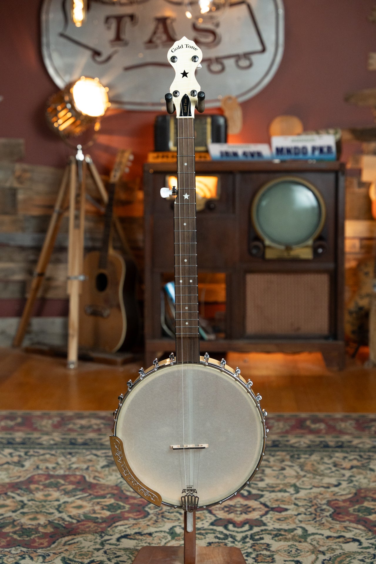 Gold Tone Cripple Creek Bob Carlin 5-Strong Open-Back Banjo #4348