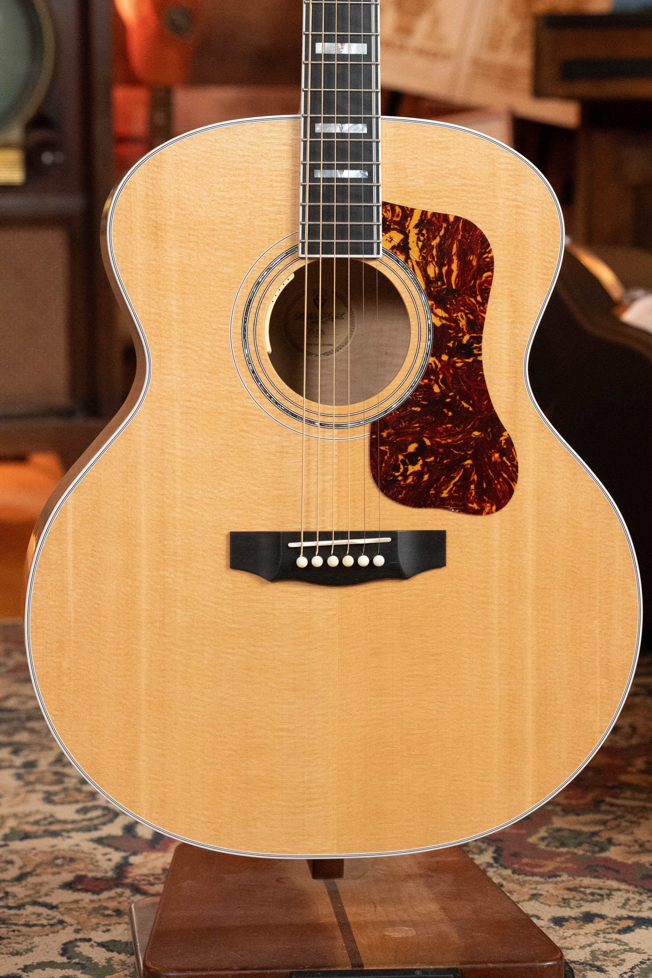 Guild F-55E Sitka/Maple Jumbo Natural Gloss Guitar w/Electronics #0842