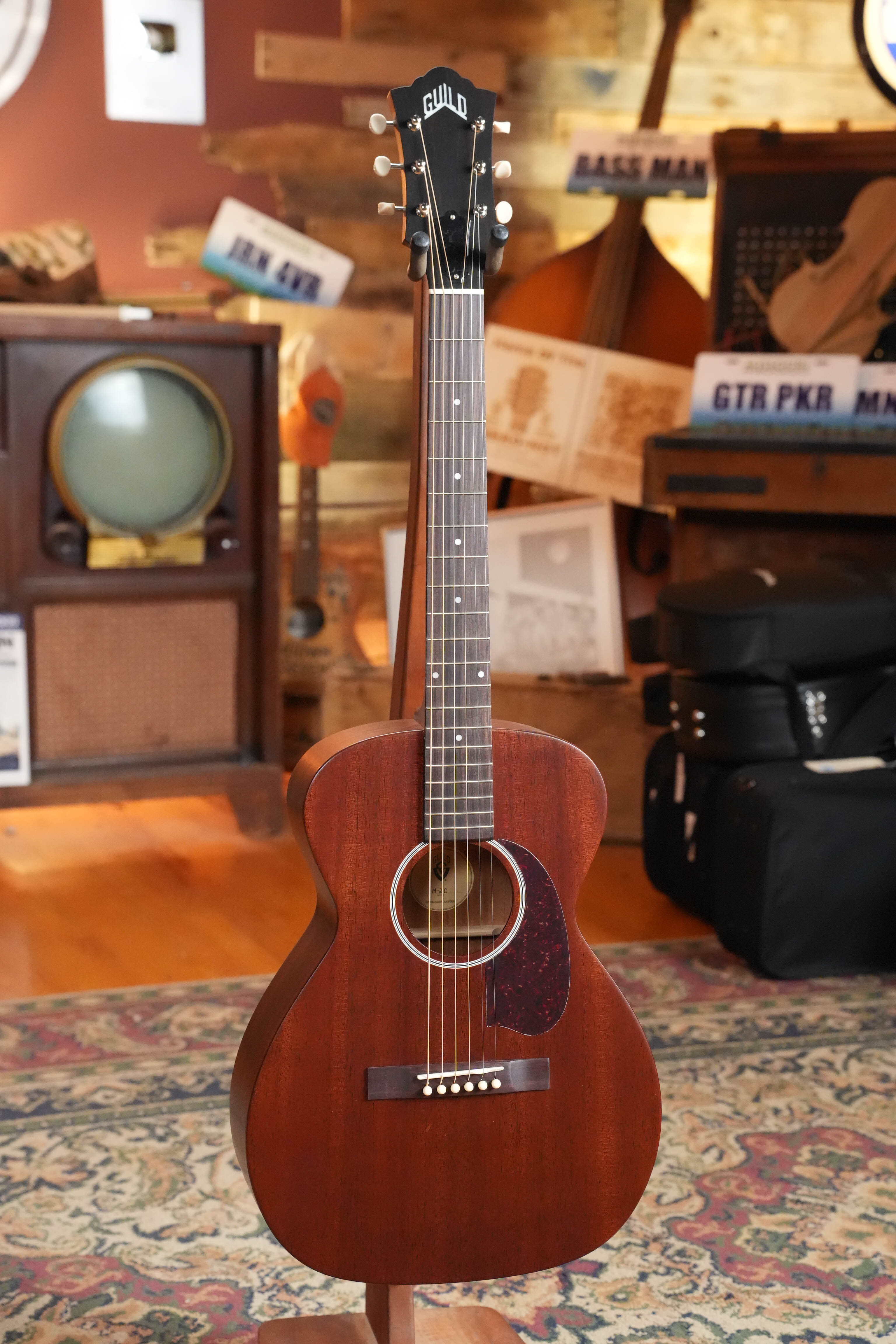 Guild M-20 Natural All African Mahogany Concert Acoustic Guitar #0317