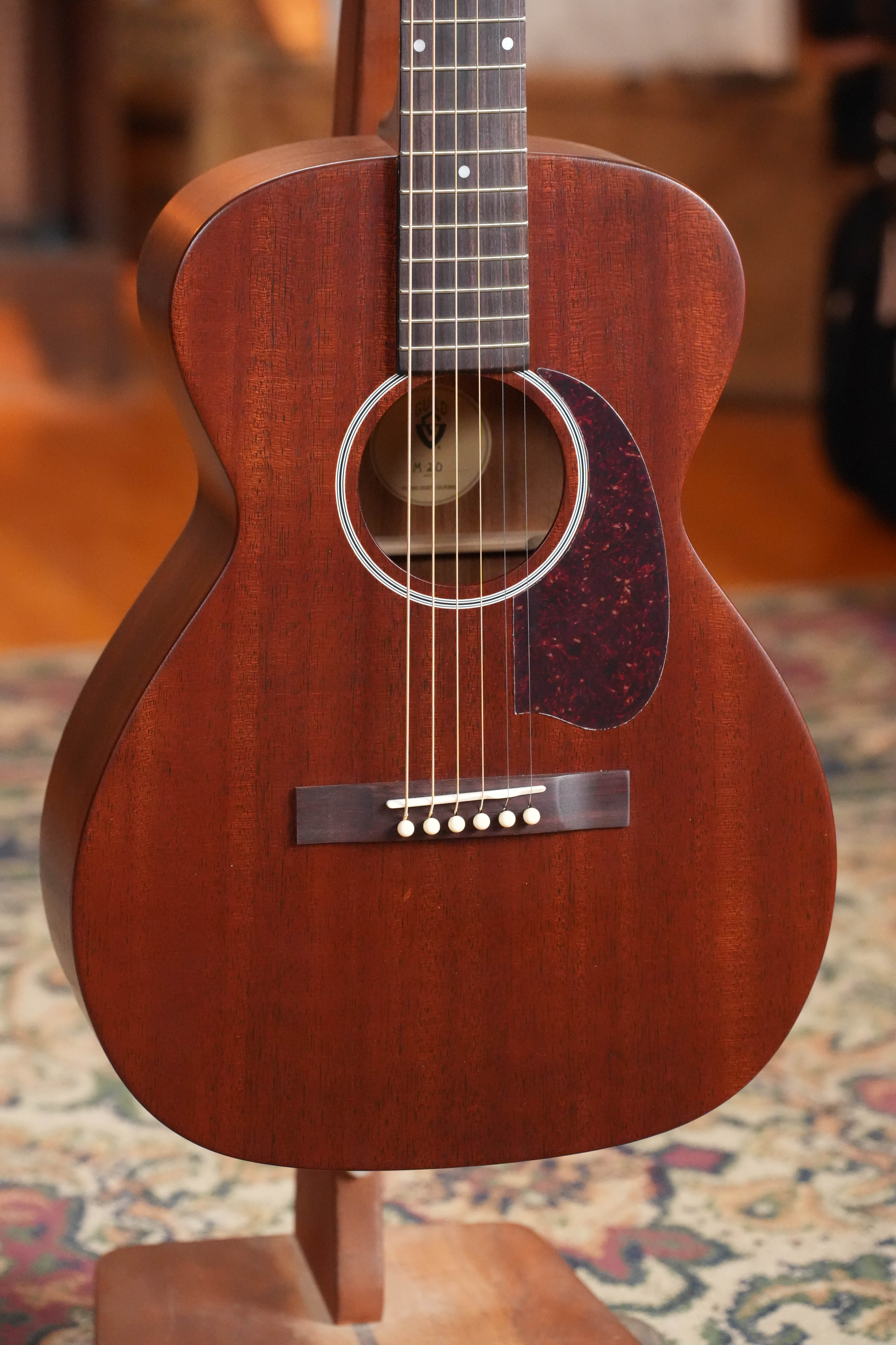 Guild M-20 Natural All African Mahogany Concert Acoustic Guitar #0317