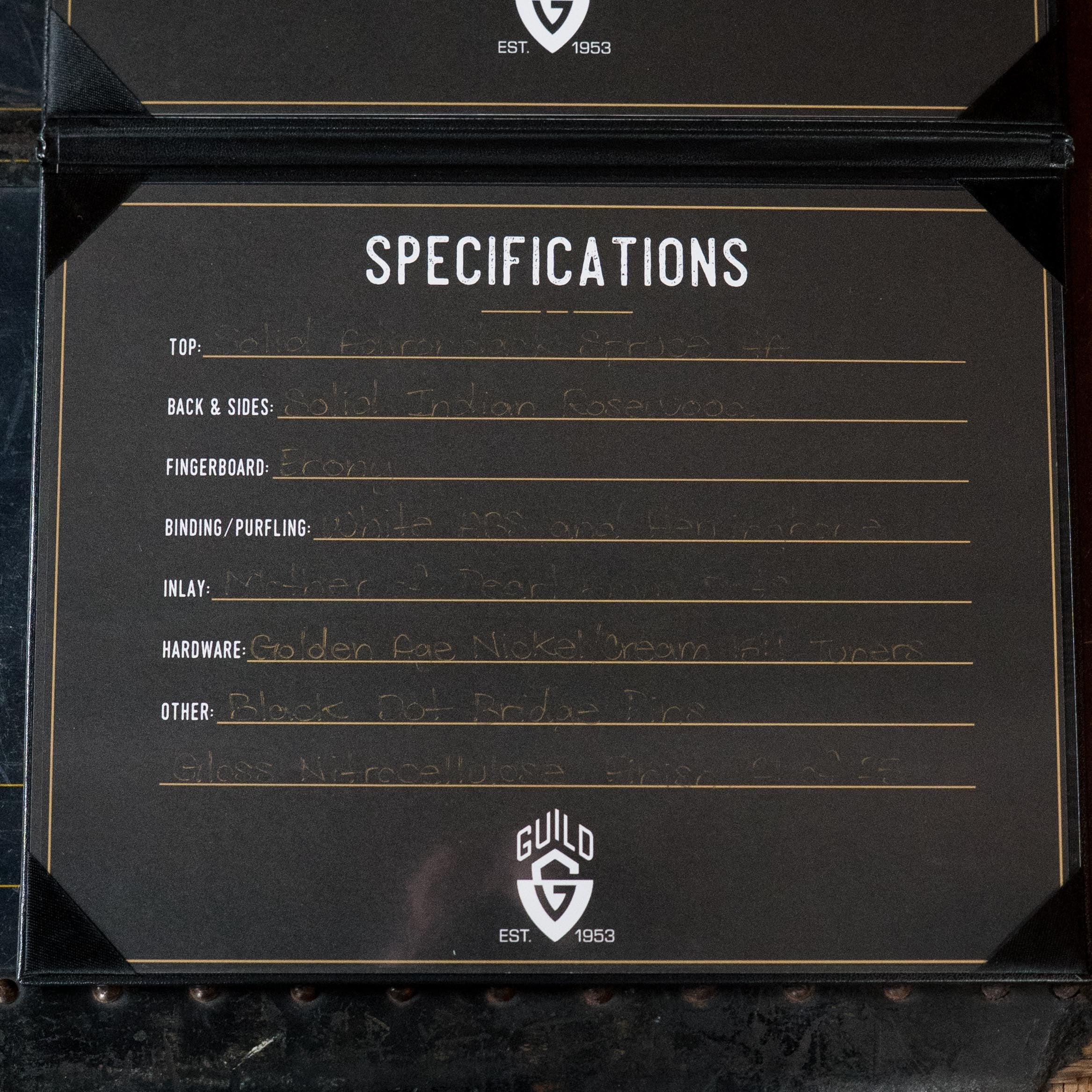 Guild Limited Edition 21 of 25 D-50T Herringbone Spruce/Rosewood Dreadnought Acoustic Guitar #0305