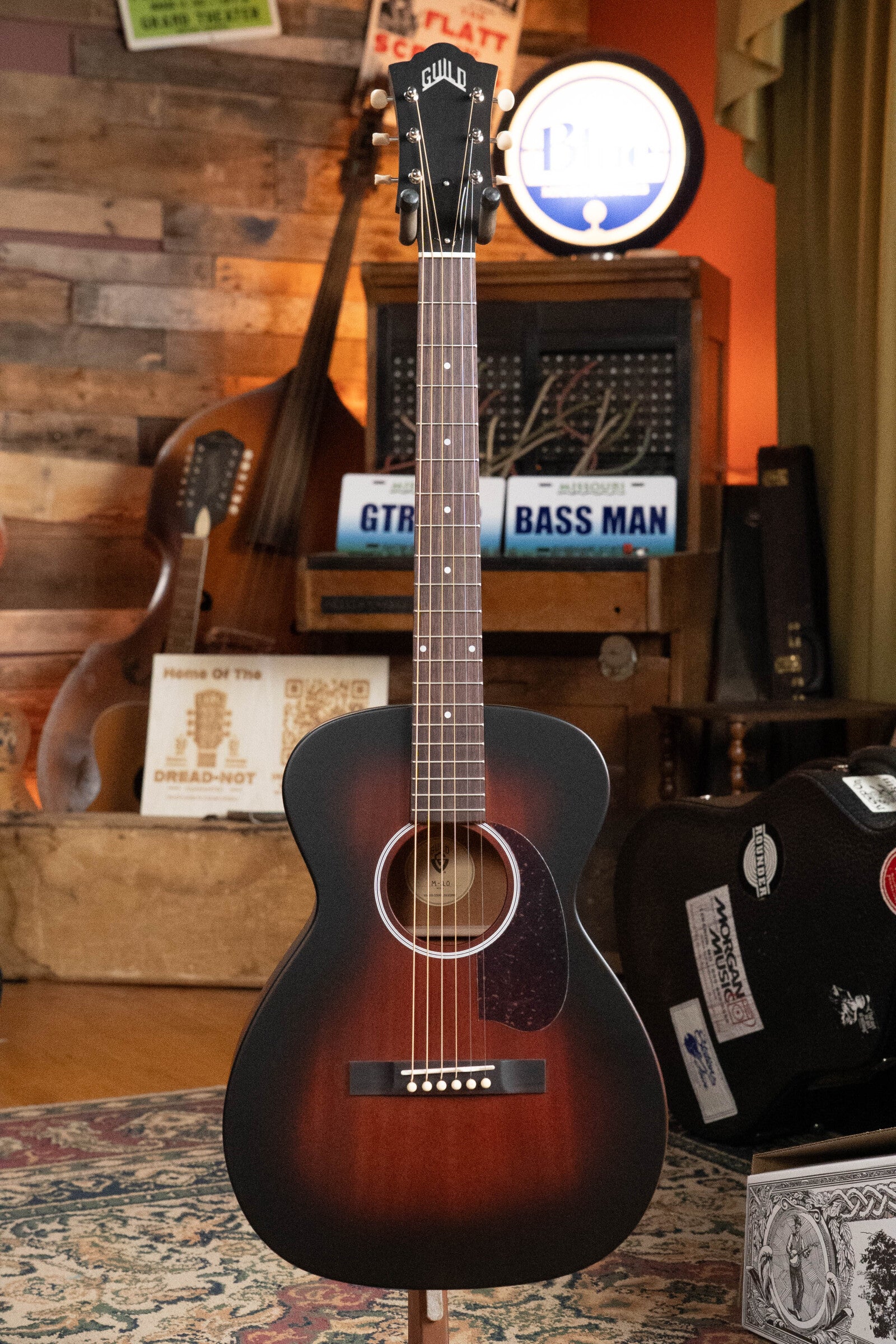 Guild M-20 All Mahogany Vintage Sunburst Concert Acoustic Guitar #0696