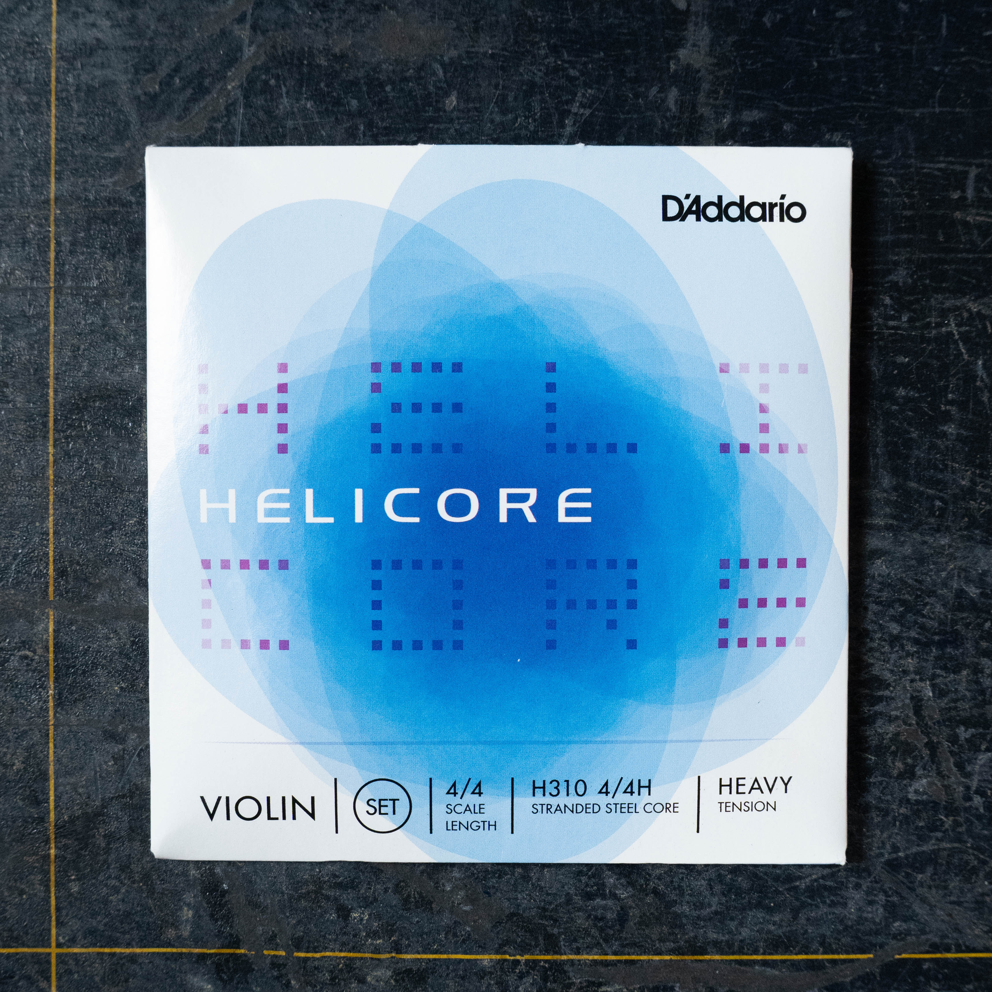 D'Addario H310 4/4H Helicore Violin String Set 4/4 Scale Heavy Tension