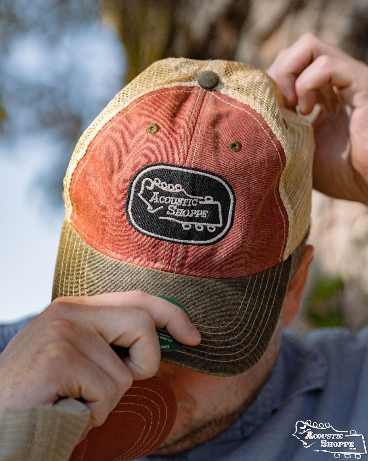 Acoustic Shoppe Legacy Badge Trucker Cap Red / Black