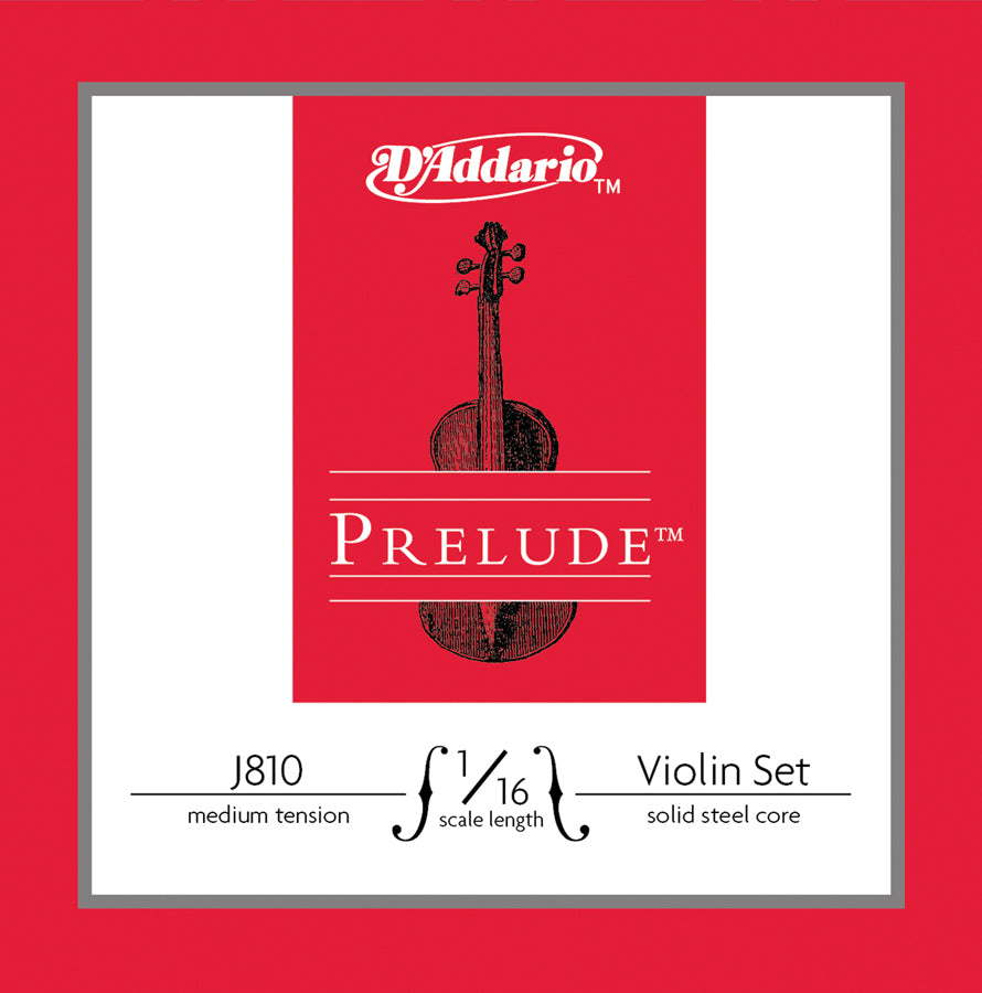 D'Addario Prelude Violin String Set 1/16 (J810)