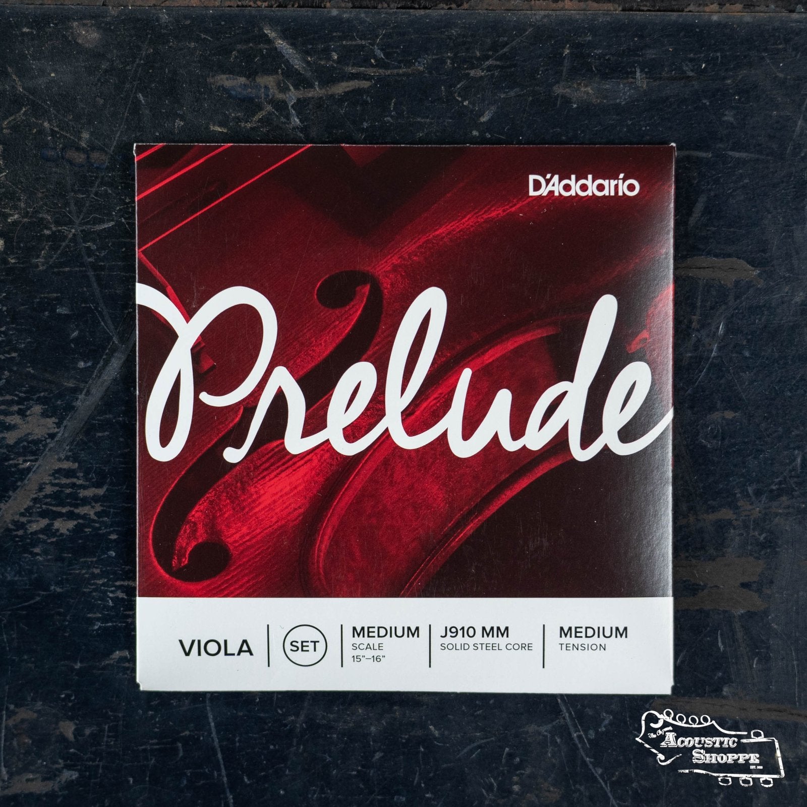 D'Addario J910 MM Prelude Viola String Set Medium Scale Medium Tension