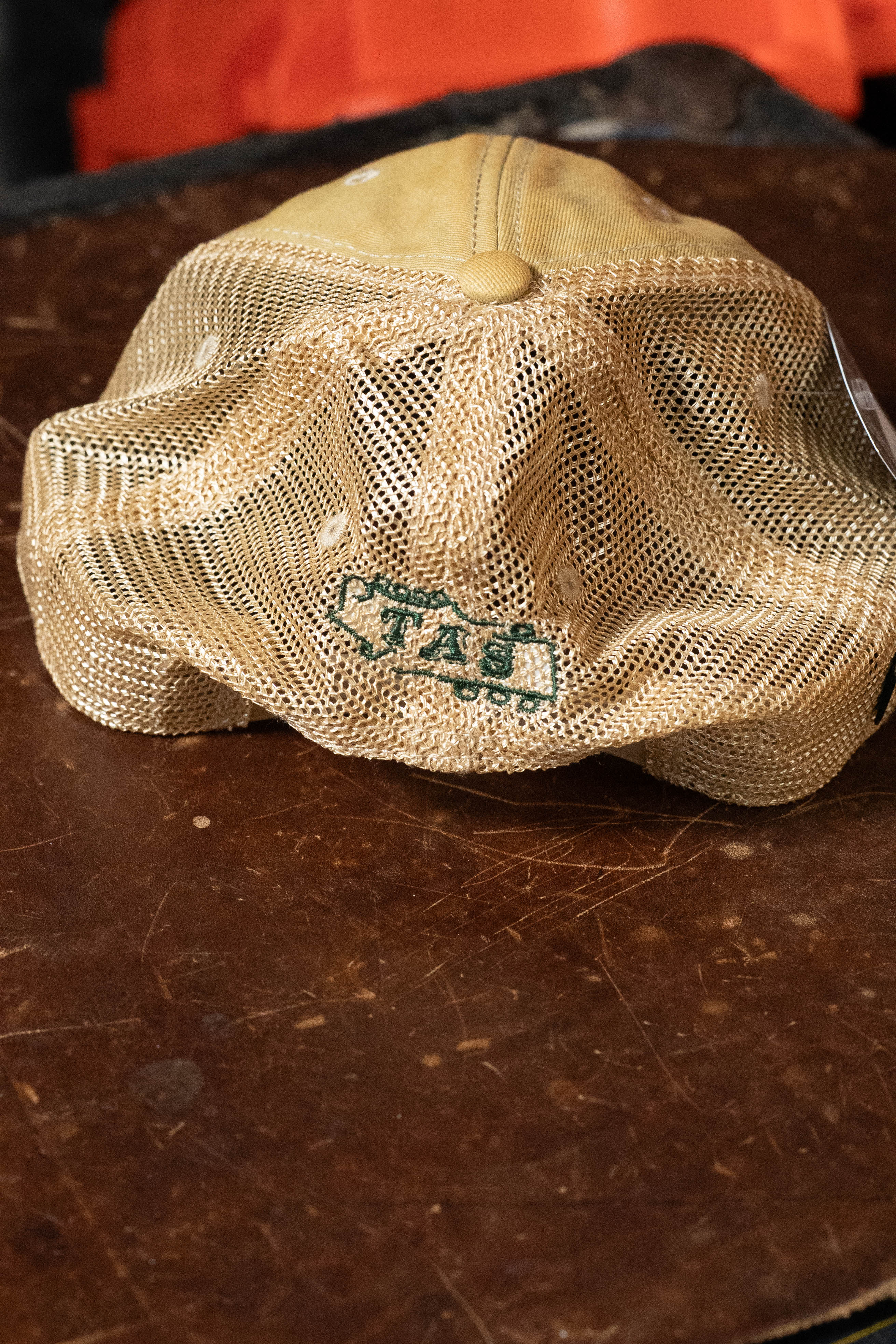 TAS J-Run Legacy Khaki Mesh Hat w/Double Printed Emblems