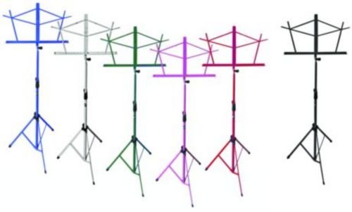 Hamilton KB900PK Deluxe Pink Folding Music Stand with Bag