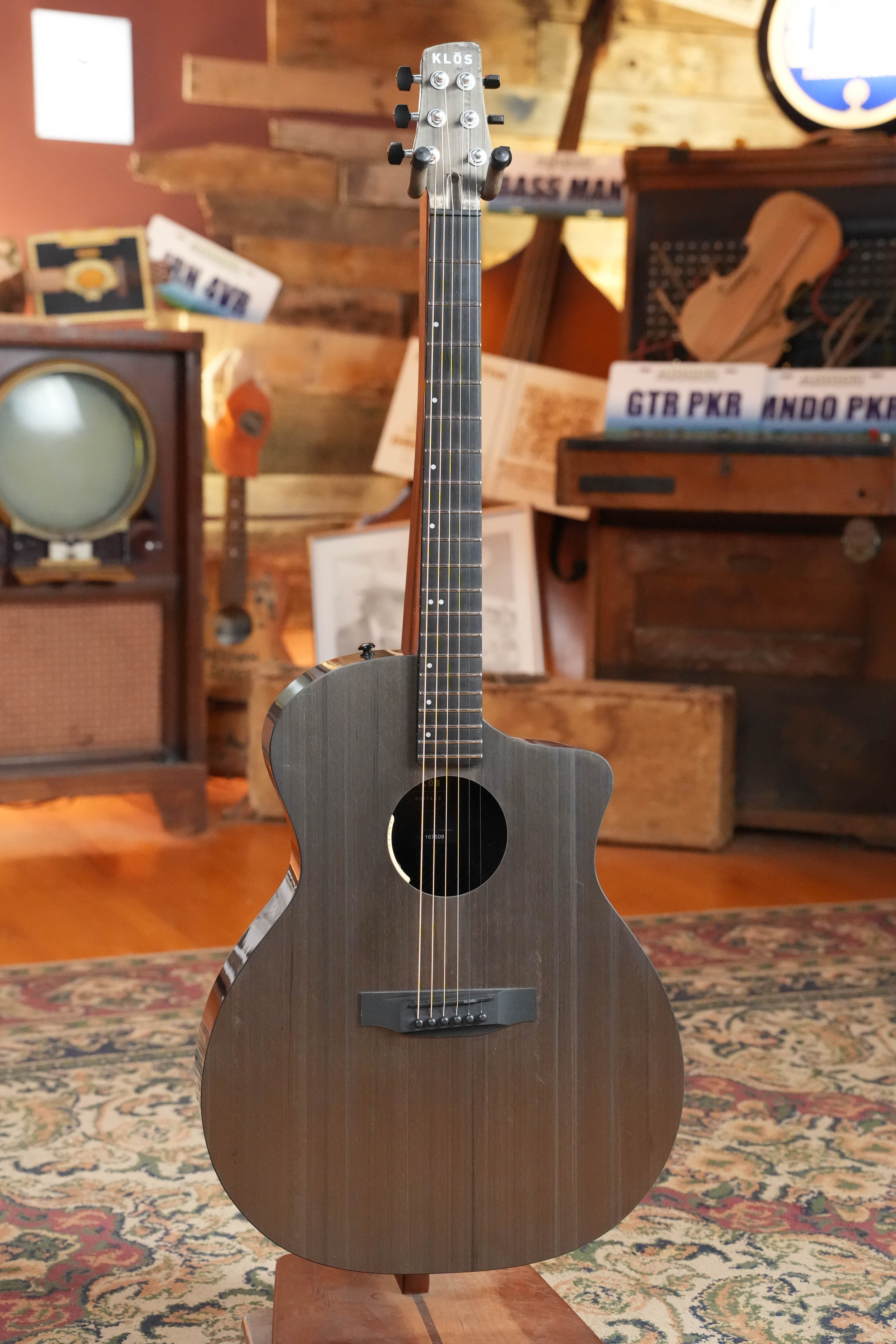 KLOS X_GC_DAE Full Carbon Timber Grand Cutaway Guitar w/LR Baggs Anthem Pickup #7509