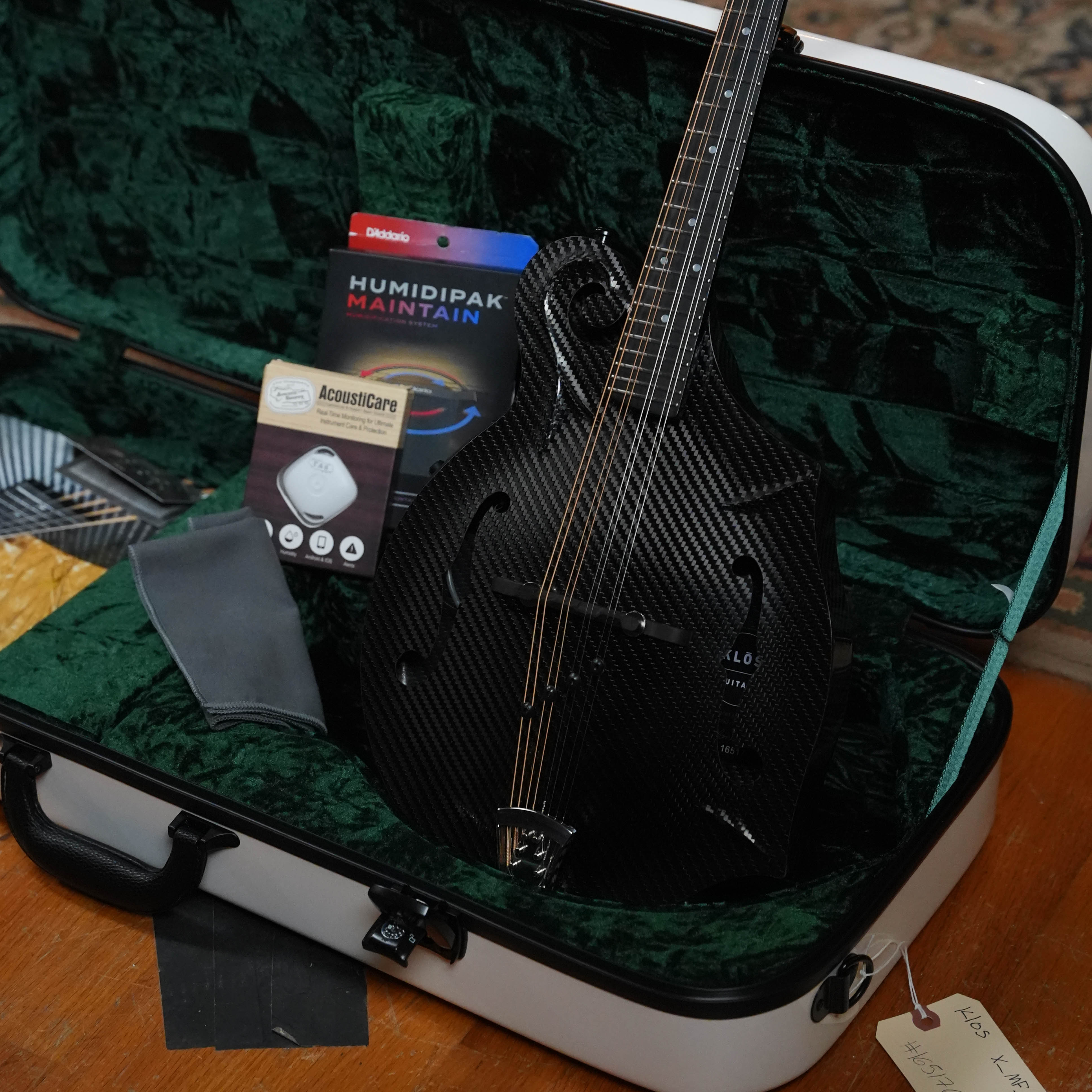 KLOS X_MF_DAE_EQ Full Carbon Fiber F-Style Acoustic-Electric Mandolin w/ Electronics #5176