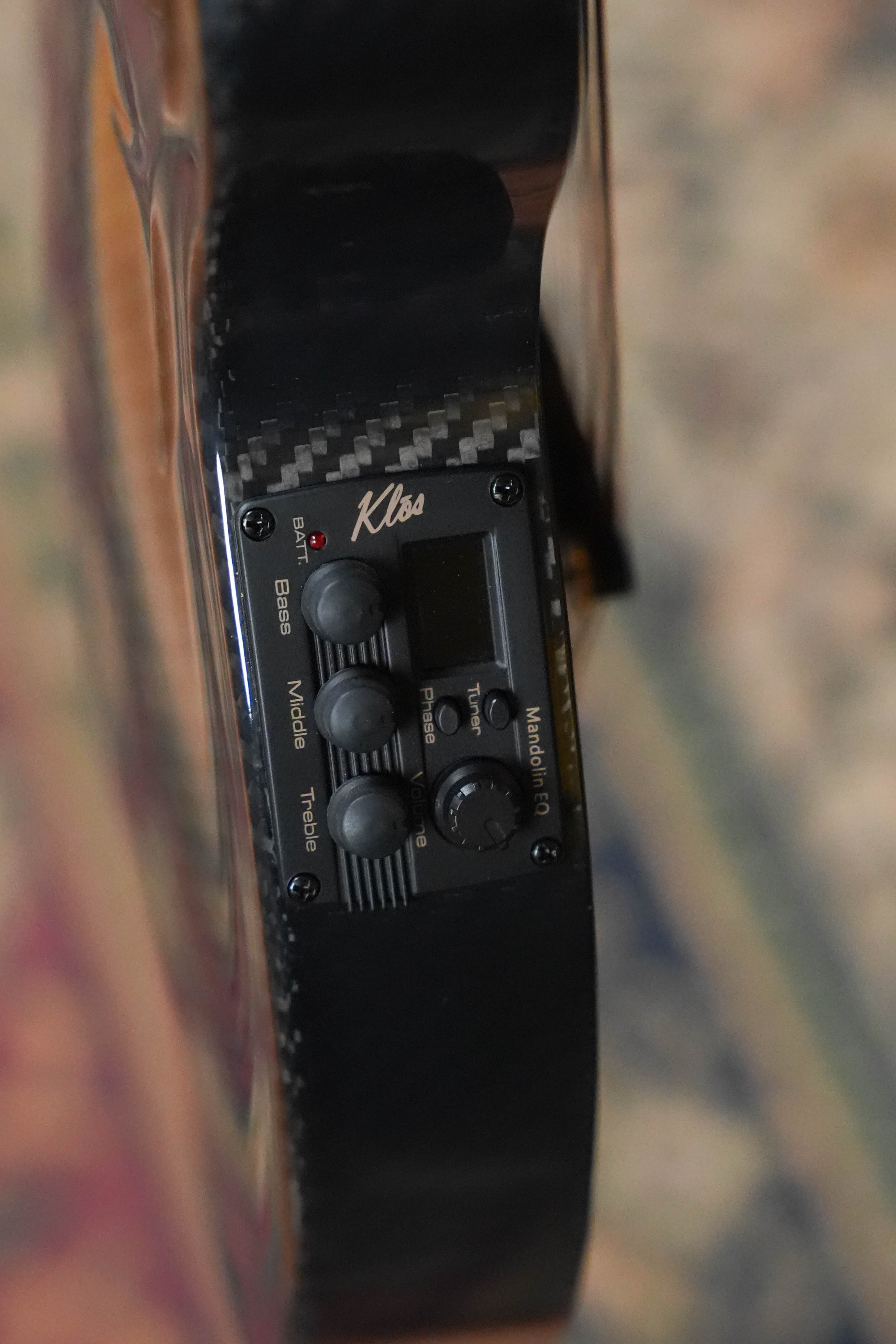 KLOS X_MF_DAE_EQ Full Carbon Fiber F-Style Acoustic-Electric Mandolin w/ Electronics #5176