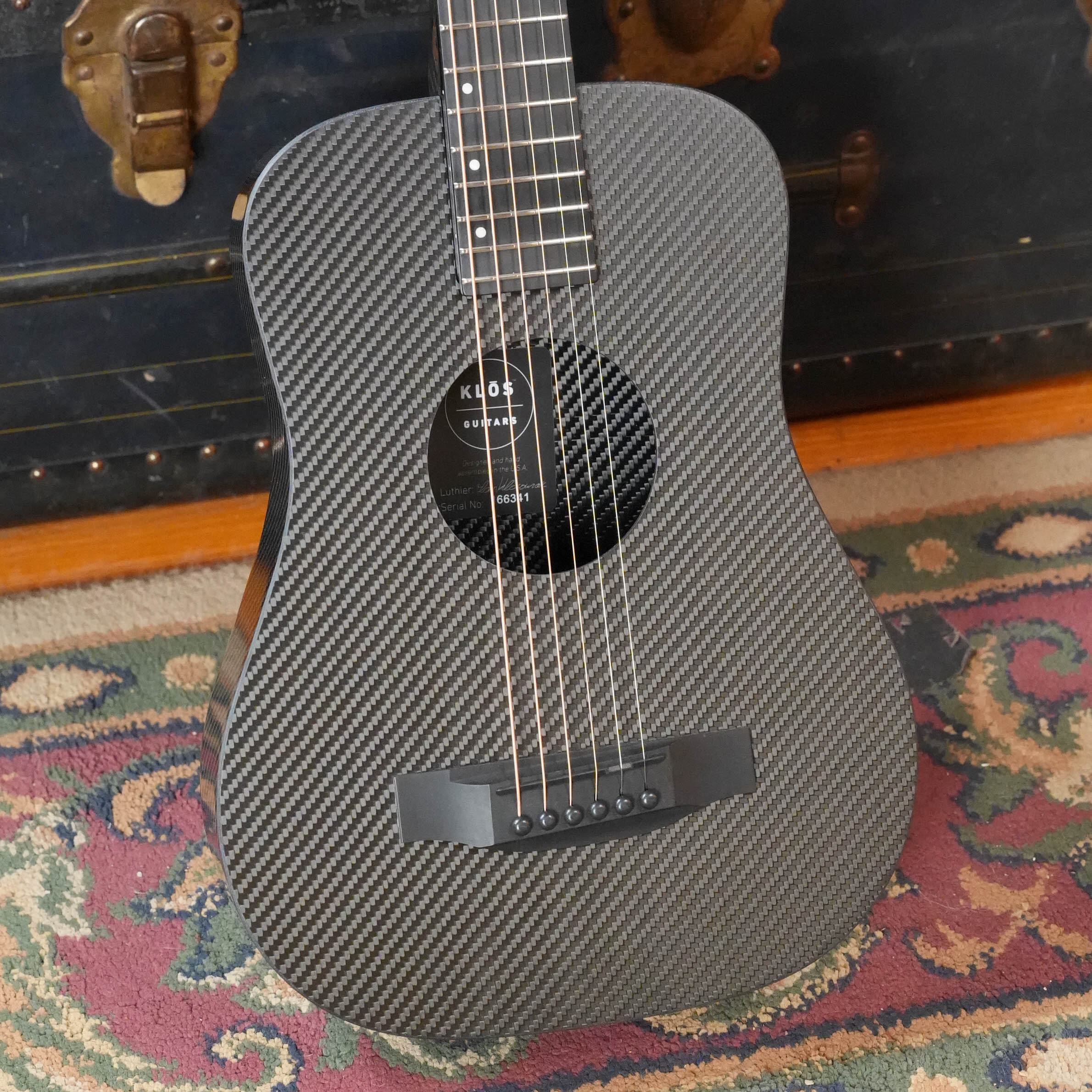 KLOS X_T_DA Full Carbon Fiber Travel Acoustic Guitar #6341