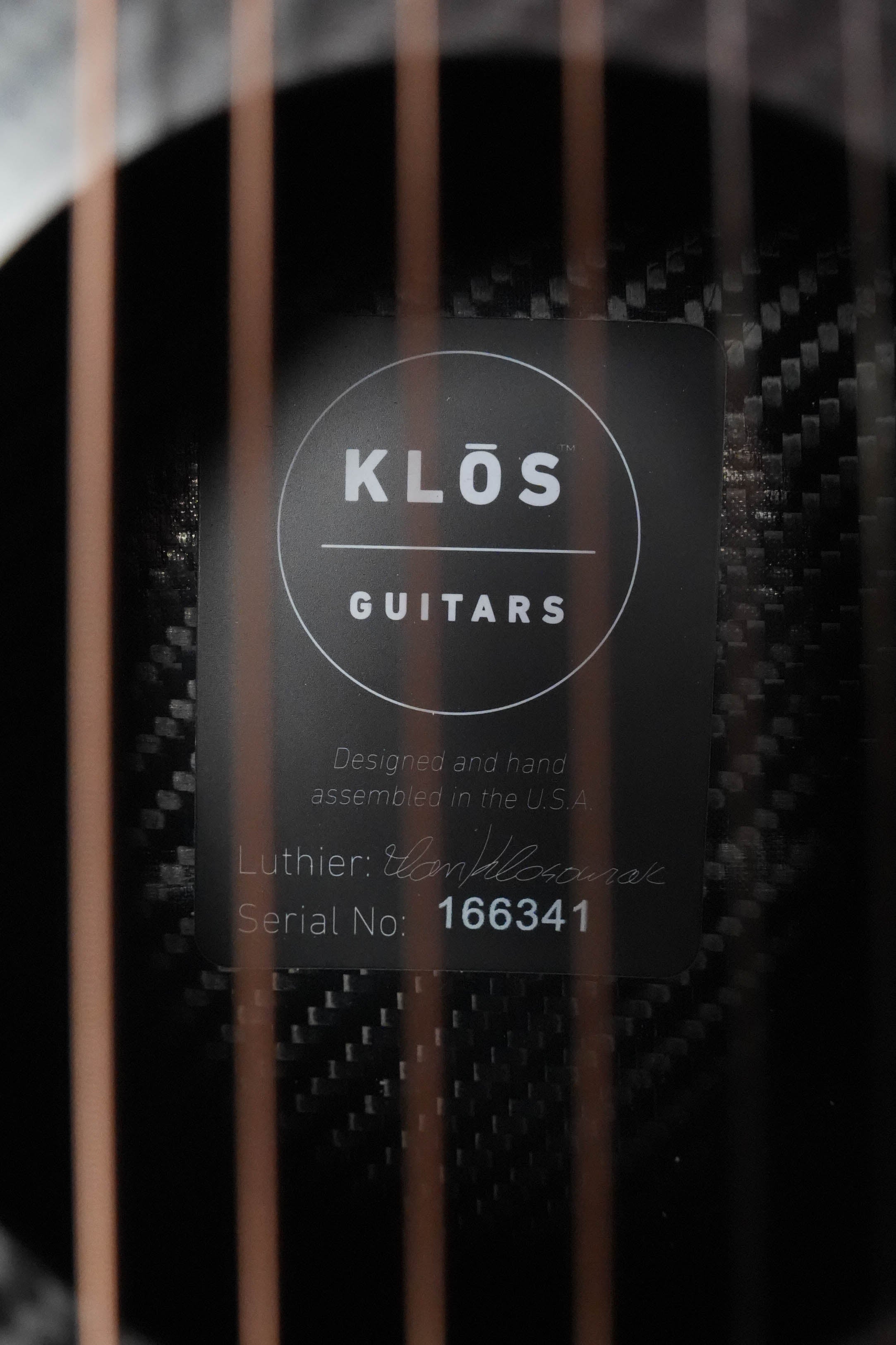 KLOS X_T_DA Full Carbon Fiber Travel Acoustic Guitar #6341