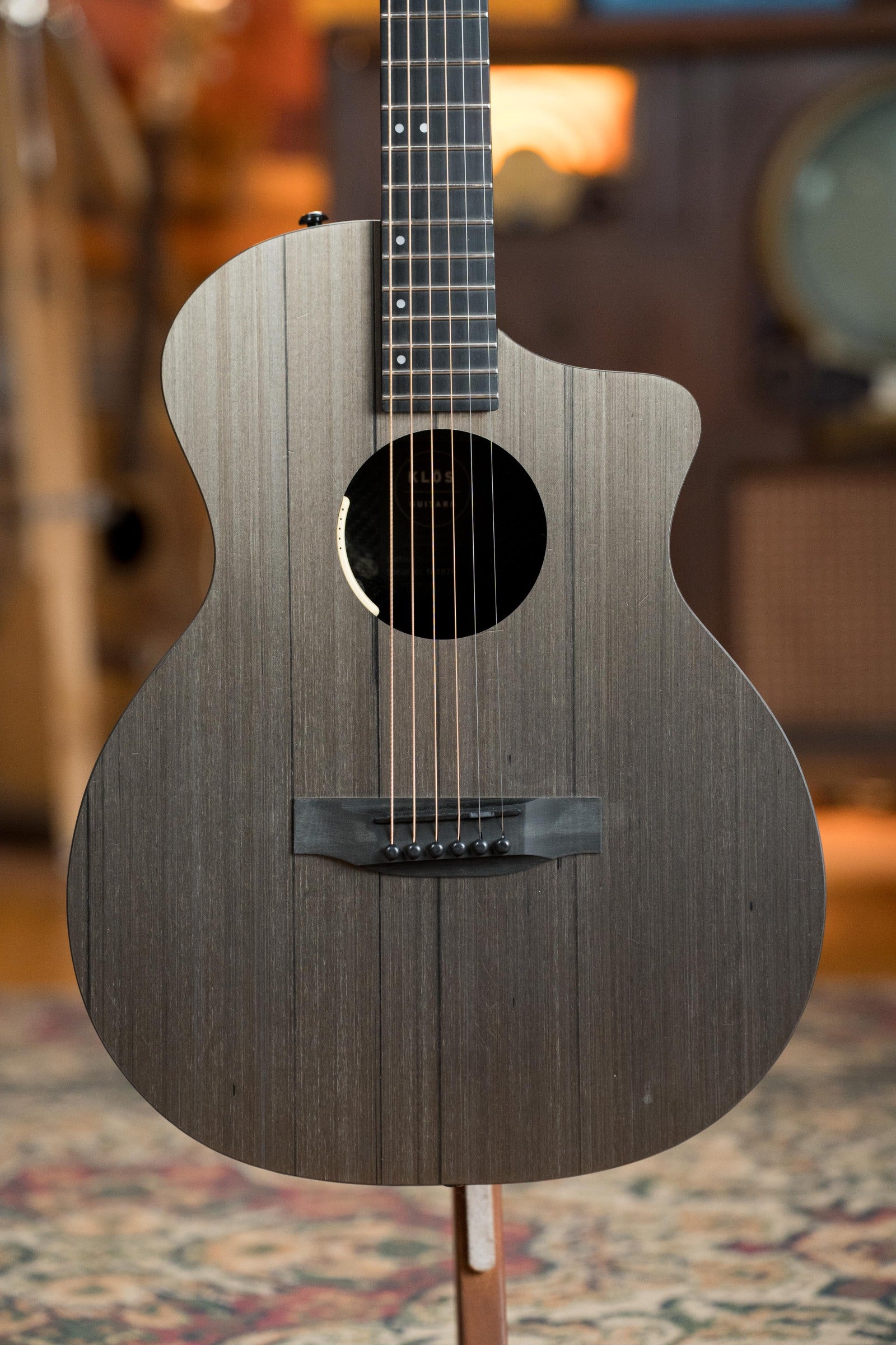 KLOS CT_MINI_DAE Full Carbon Timber Grand Cutaway Mini Guitar w/LR Baggs Pickup #1879
