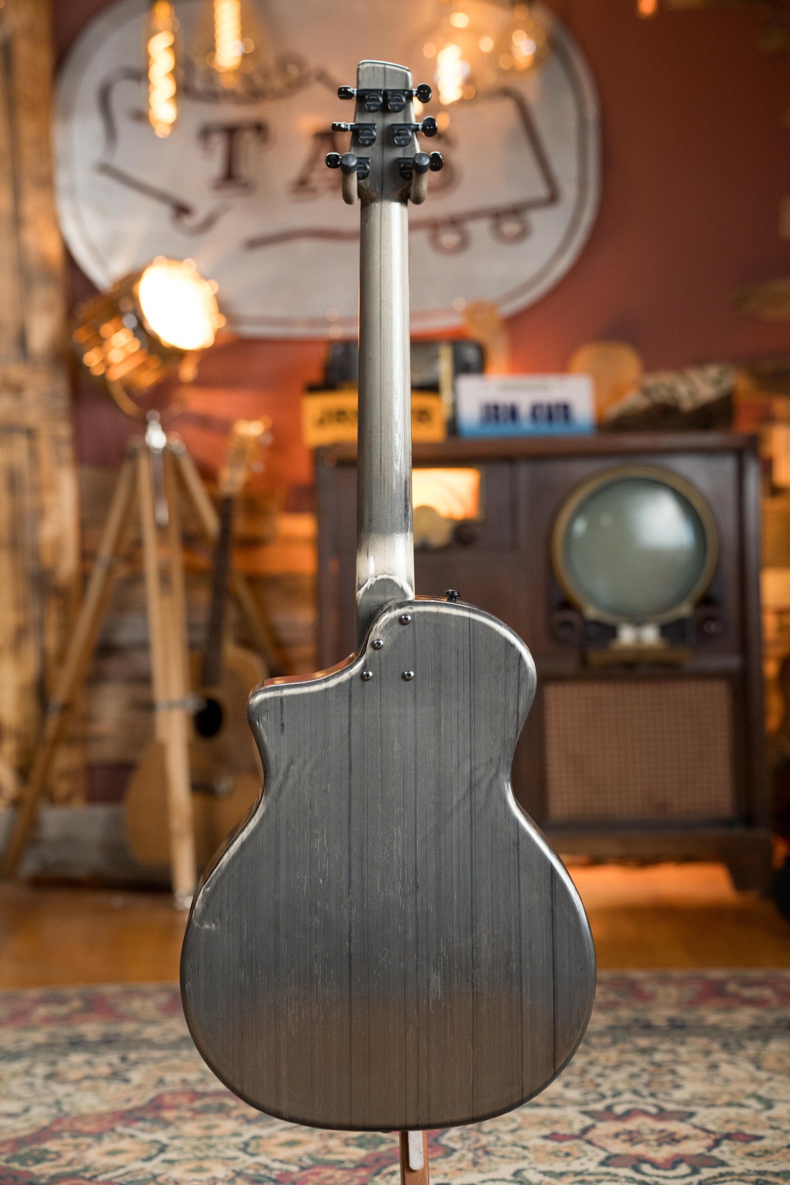 KLOS CT_MINI_DAE Full Carbon Timber Grand Cutaway Mini Guitar w/LR Baggs Pickup #1879