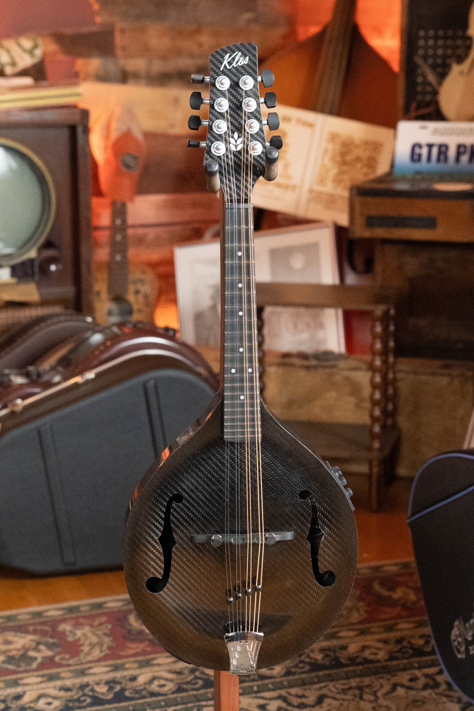 KLOS *Left-Handed* X_MA_DAE_EQ Full Carbon A-Style Mandolin w/KLOS EQ Preamp Pickup #4969