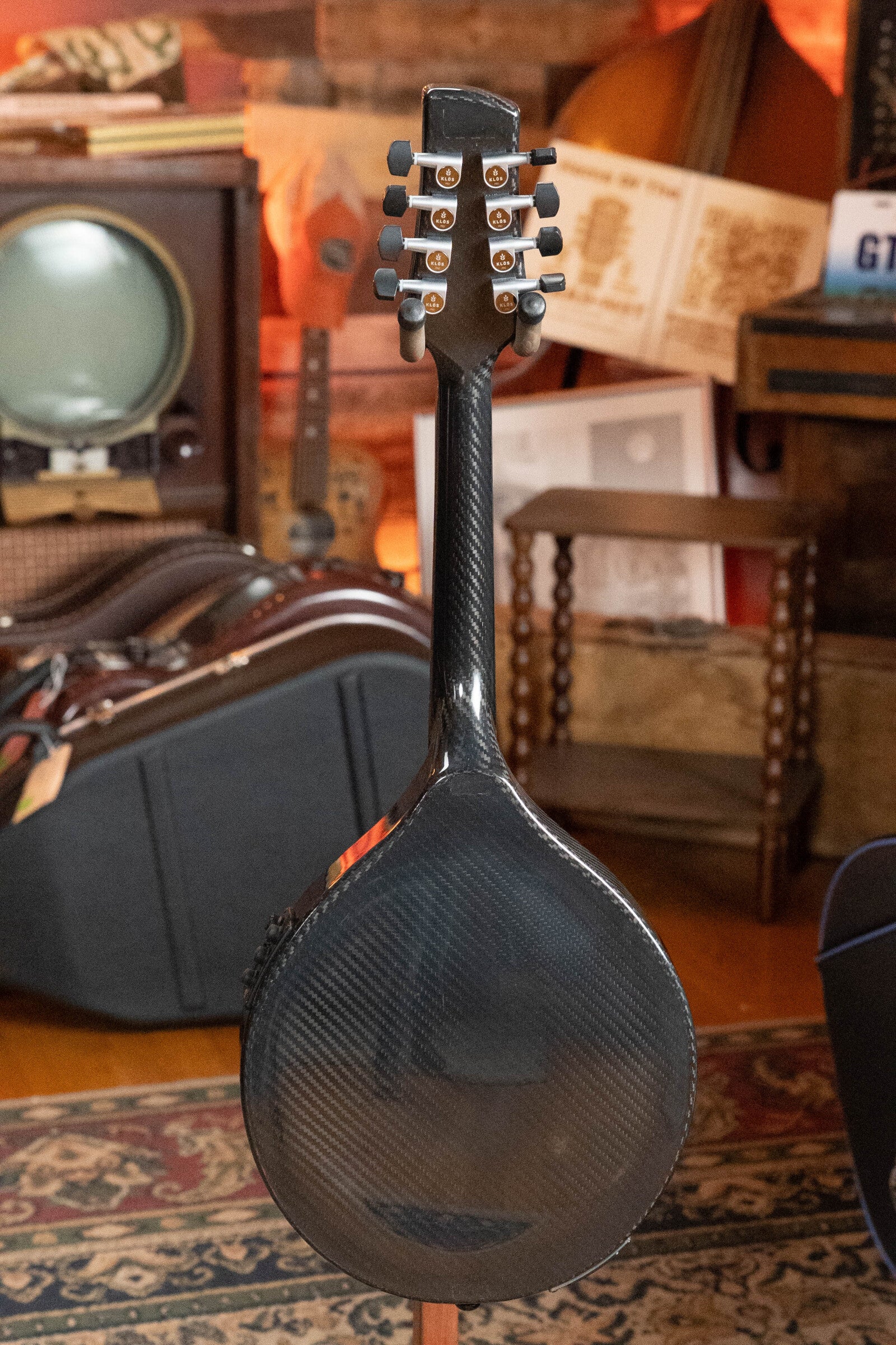 KLOS *Left-Handed* X_MA_DAE_EQ Full Carbon A-Style Mandolin w/KLOS EQ Preamp Pickup #4969