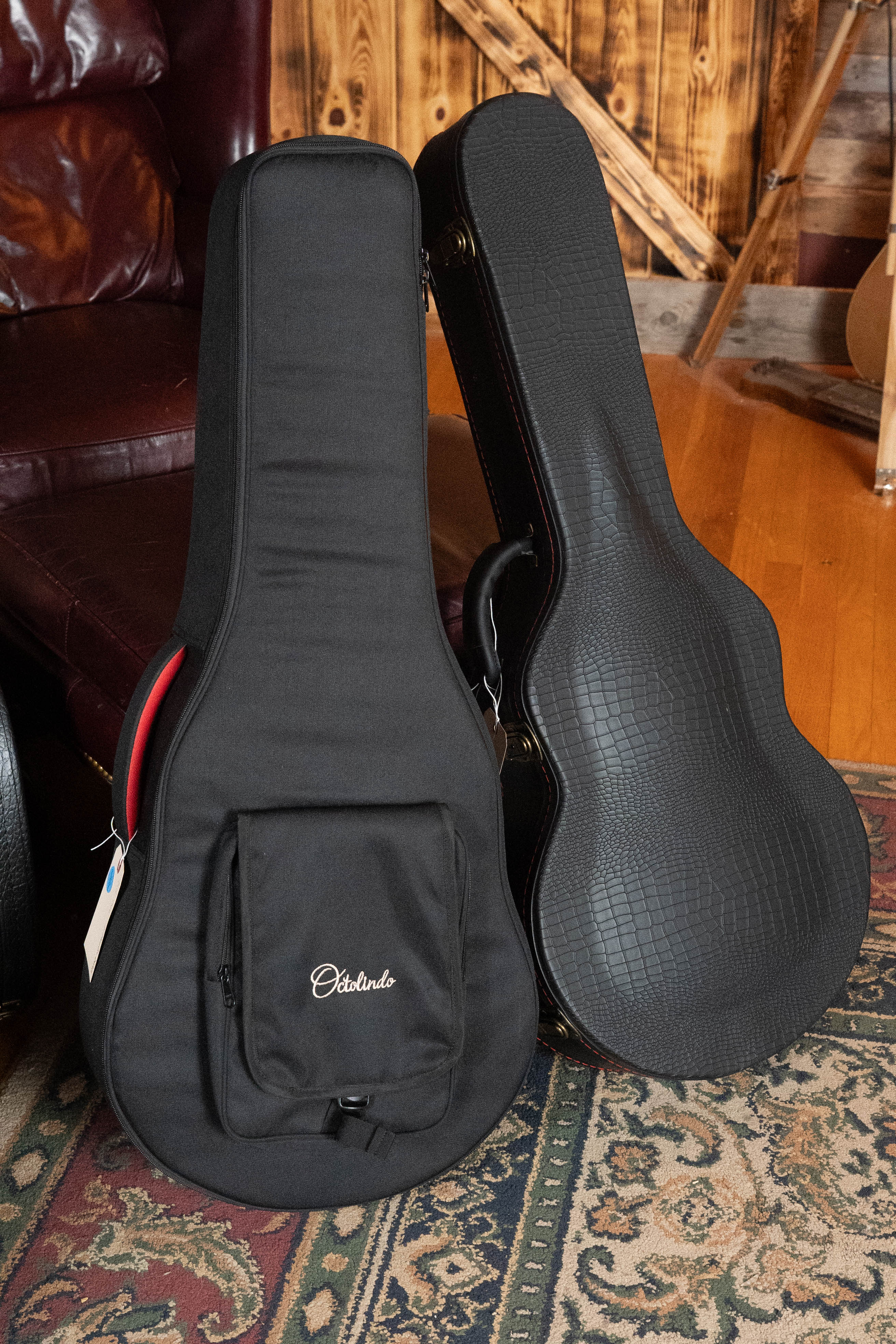 KR Strings "Moon" Spruce/Curly Maple F-Model Maestro Deluxe Sunburst Octolindo