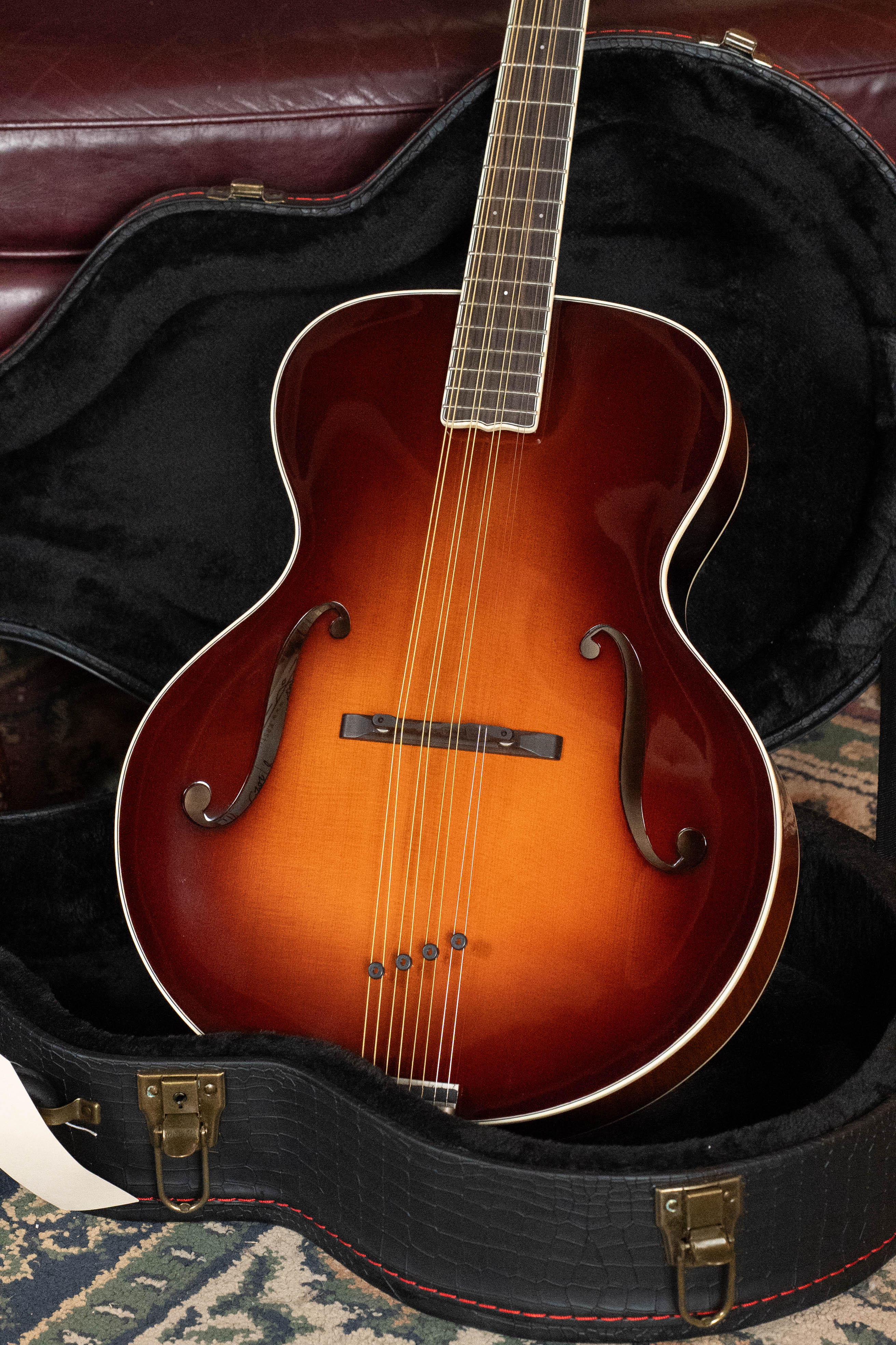 KR Strings "Moon" Spruce/Curly Maple F-Model Maestro Deluxe Sunburst Octolindo