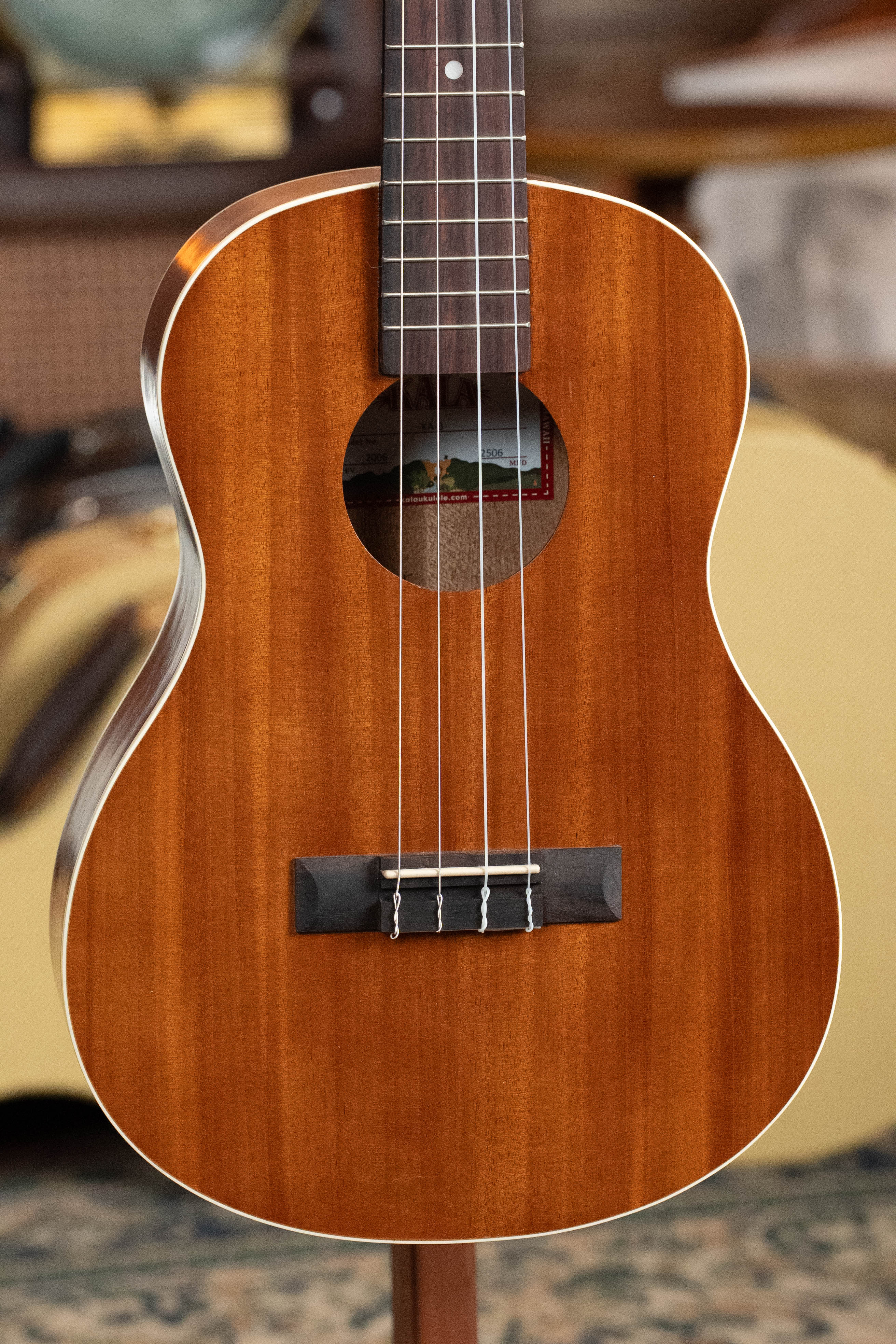 Kala Satin Mahogany Baritone Ukulele