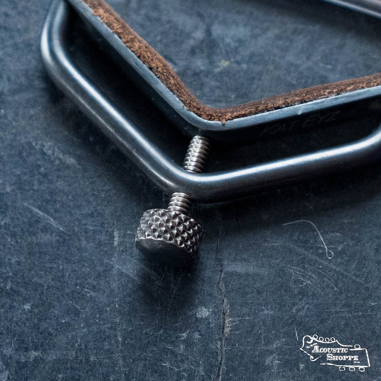 Kat Eyz Gunmetal Steel 16" Radius Guitar Capo (3/8 TS)