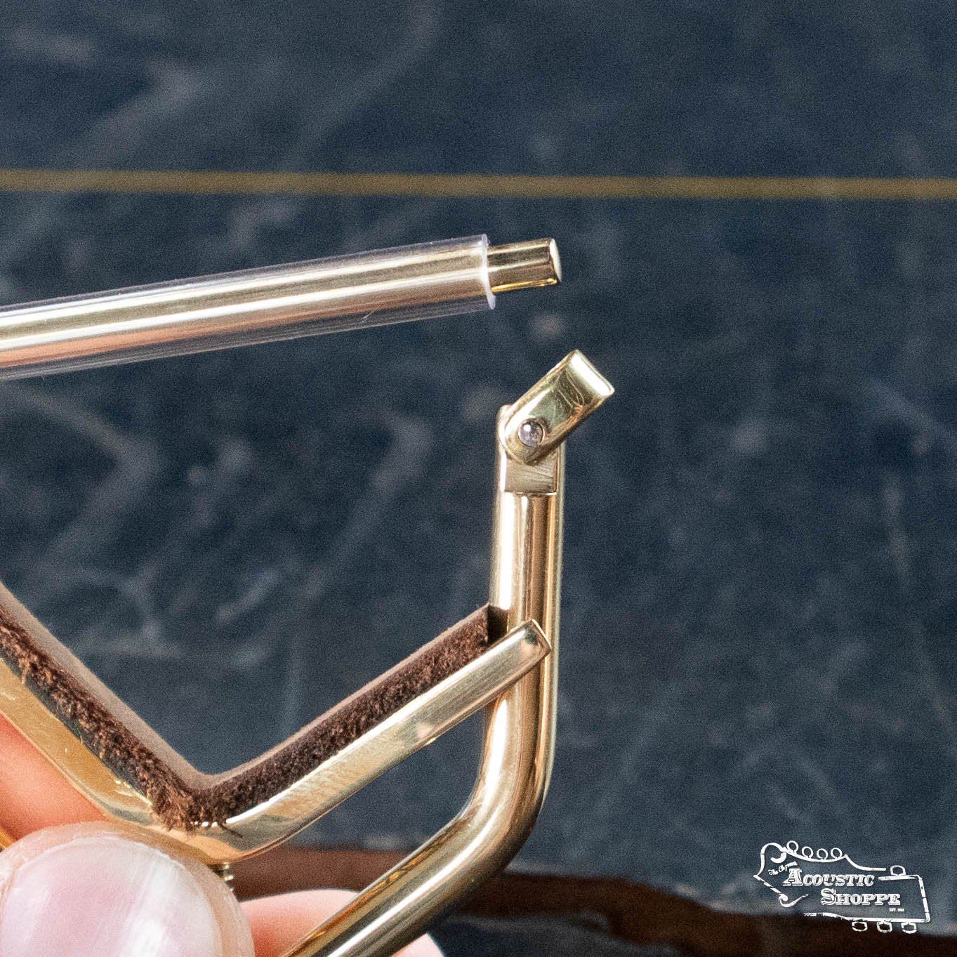 Kat Eyz Brass 0" Radius Banjo Capo (1/4 TS)