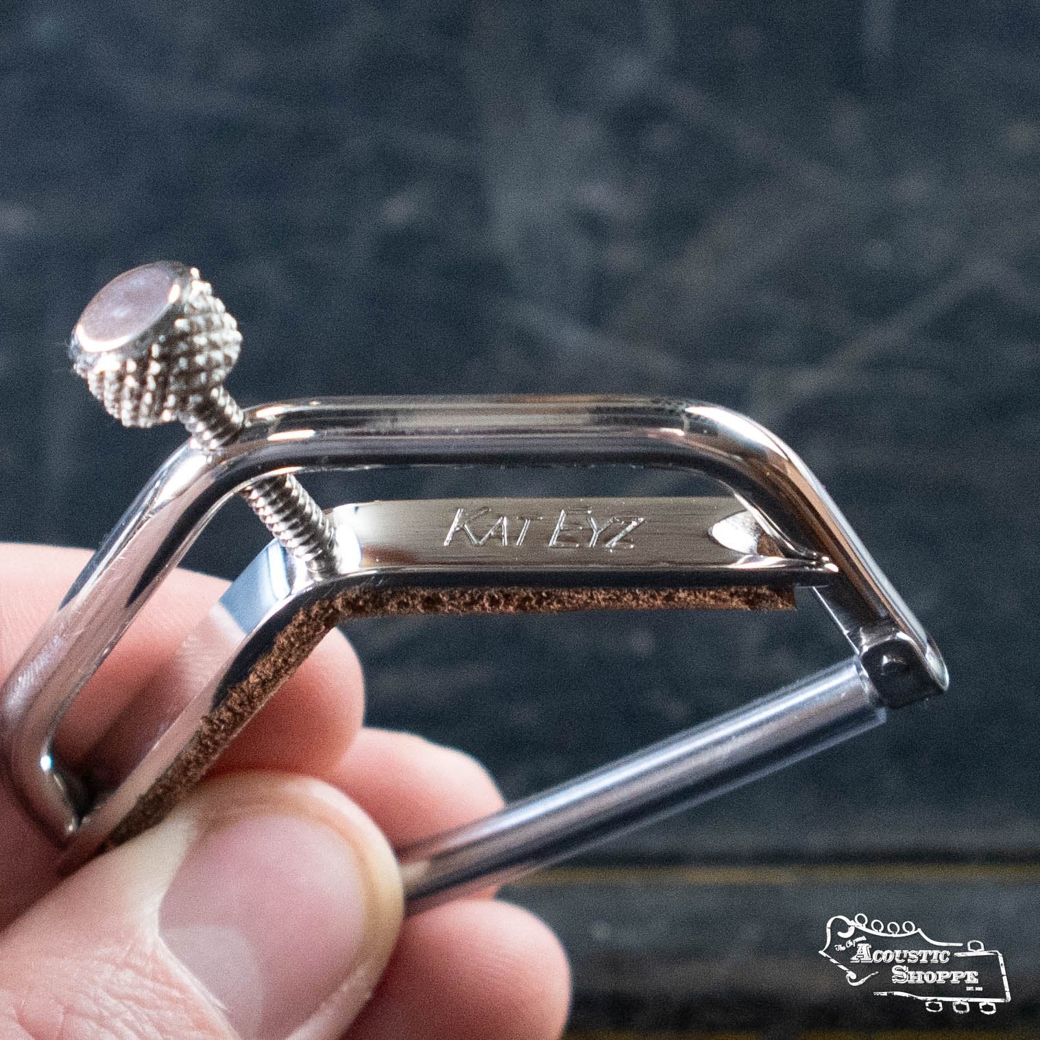 Kat Eyz Stainless Steel 16" Radius Guitar Capo (3/8 TS)