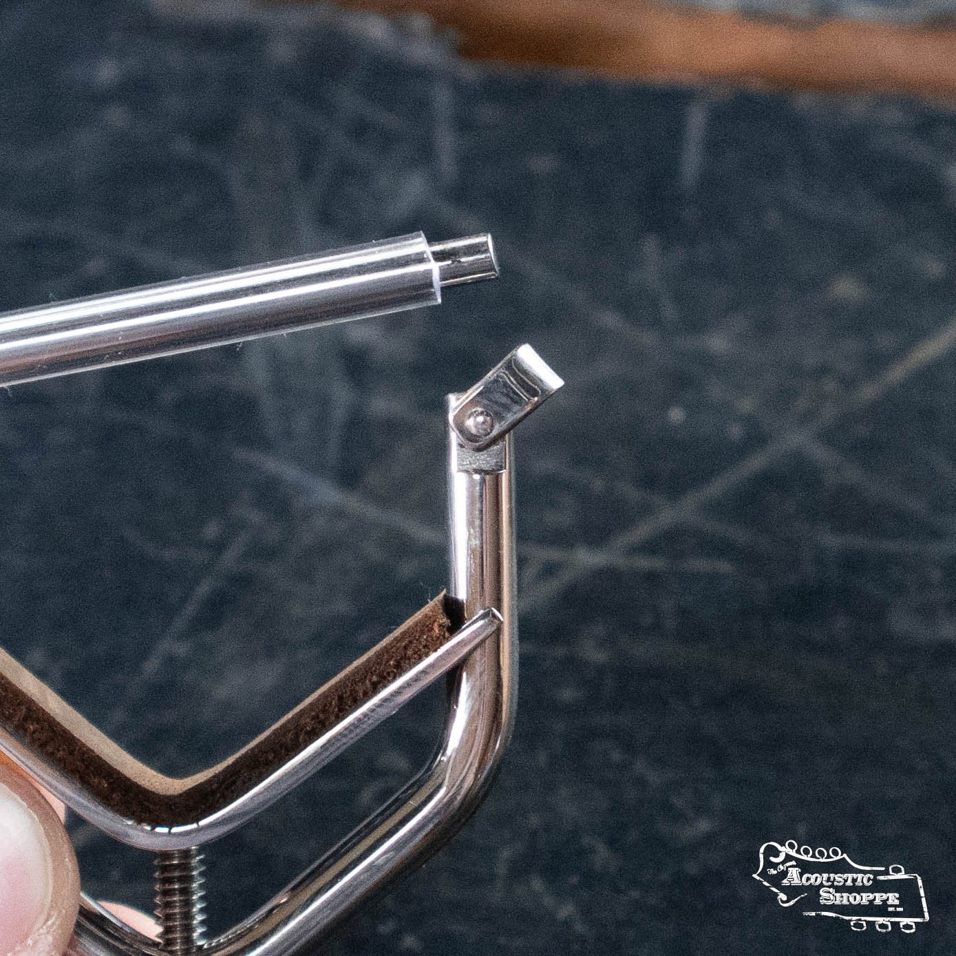 Kat Eyz Stainless Steel 0" Radius Banjo Capo (1/4 TS)