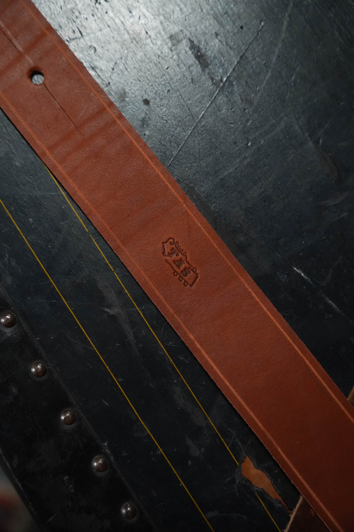 Leathermen Handmade Guitar Strap W/ The Acoustic Shoppe Logo