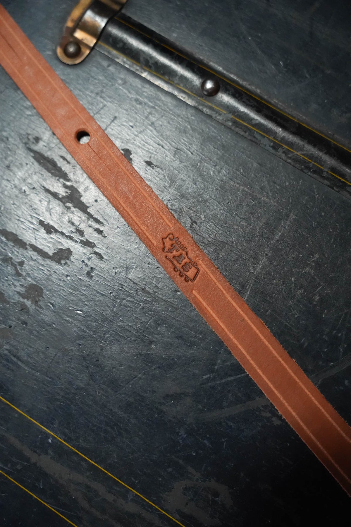 Leathermen Handmade Mandolin Strap W/ The Acoustic Shoppe Logo