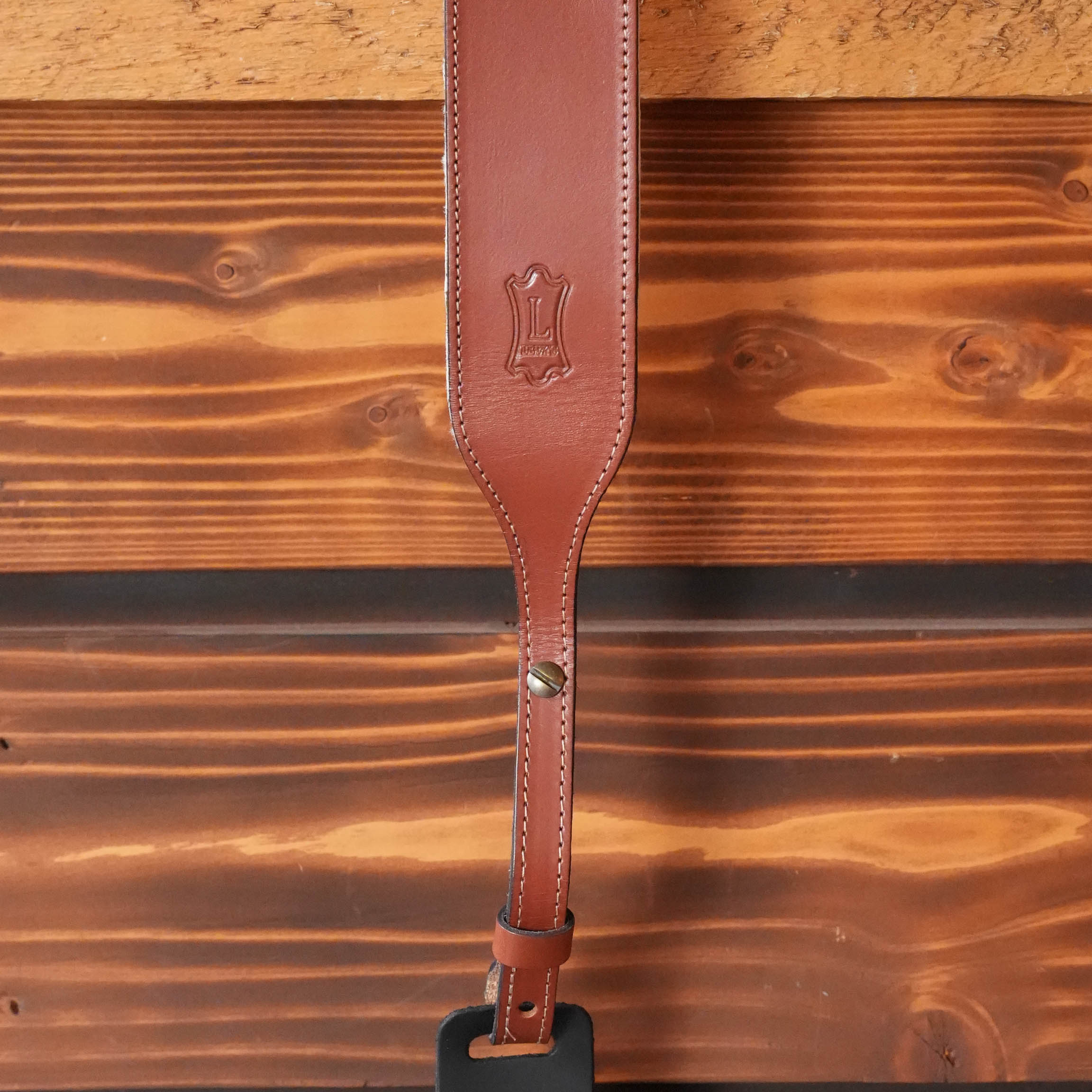 Levy's 2" Veg-tan Leather Banjo Strap - Walnut Brown