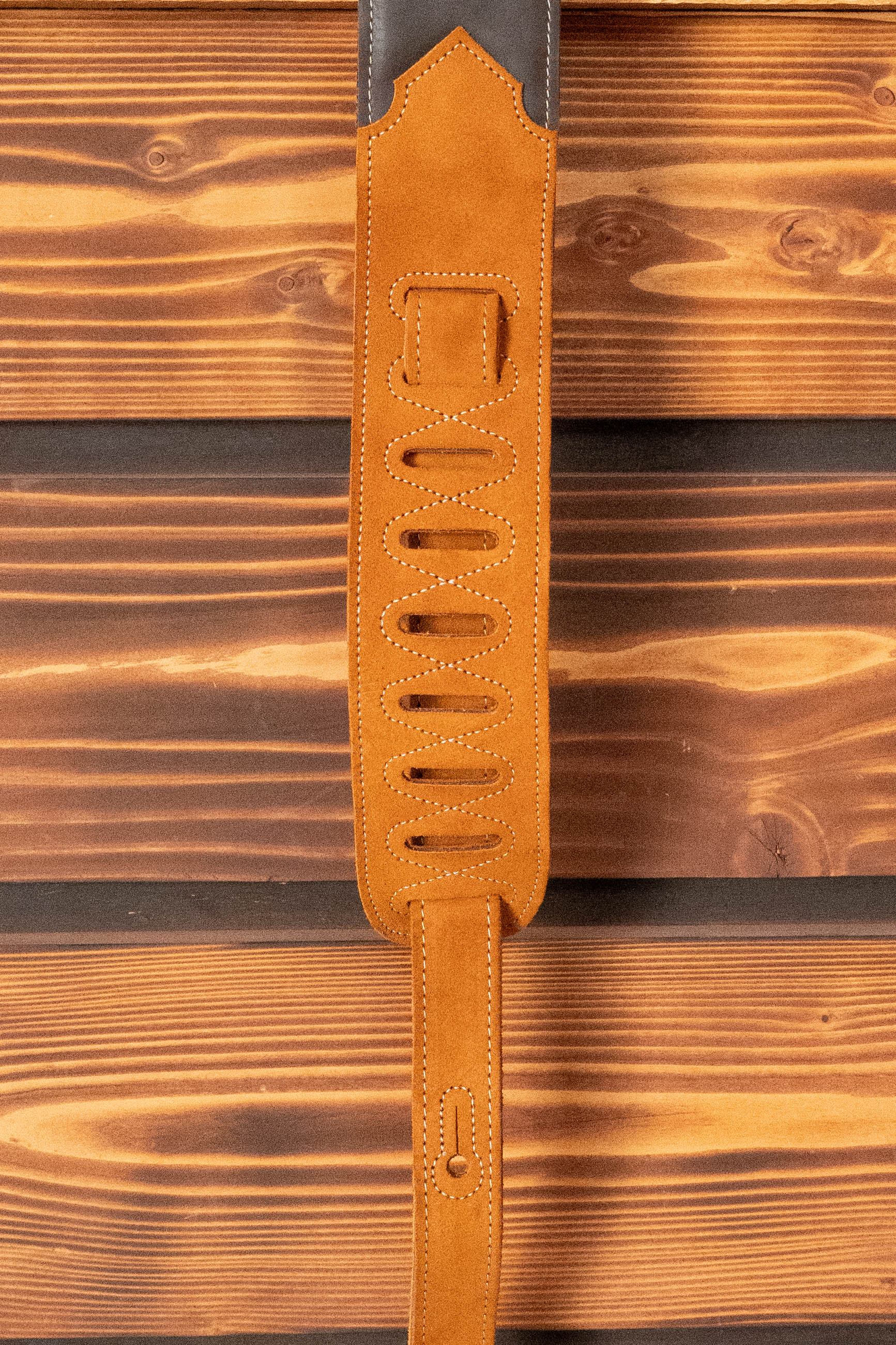 Levy's Sunbird Series 2.5" Dark Brown Hummingbird Leather Guitar Strap