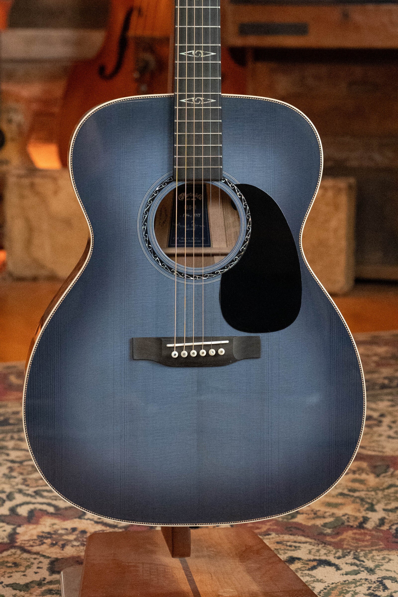 *Limited Edition* Martin CEO-11 European Spruce/White Oak New Horizons Blue Burst Grand Auditorium Guitar w/Electronics #1204