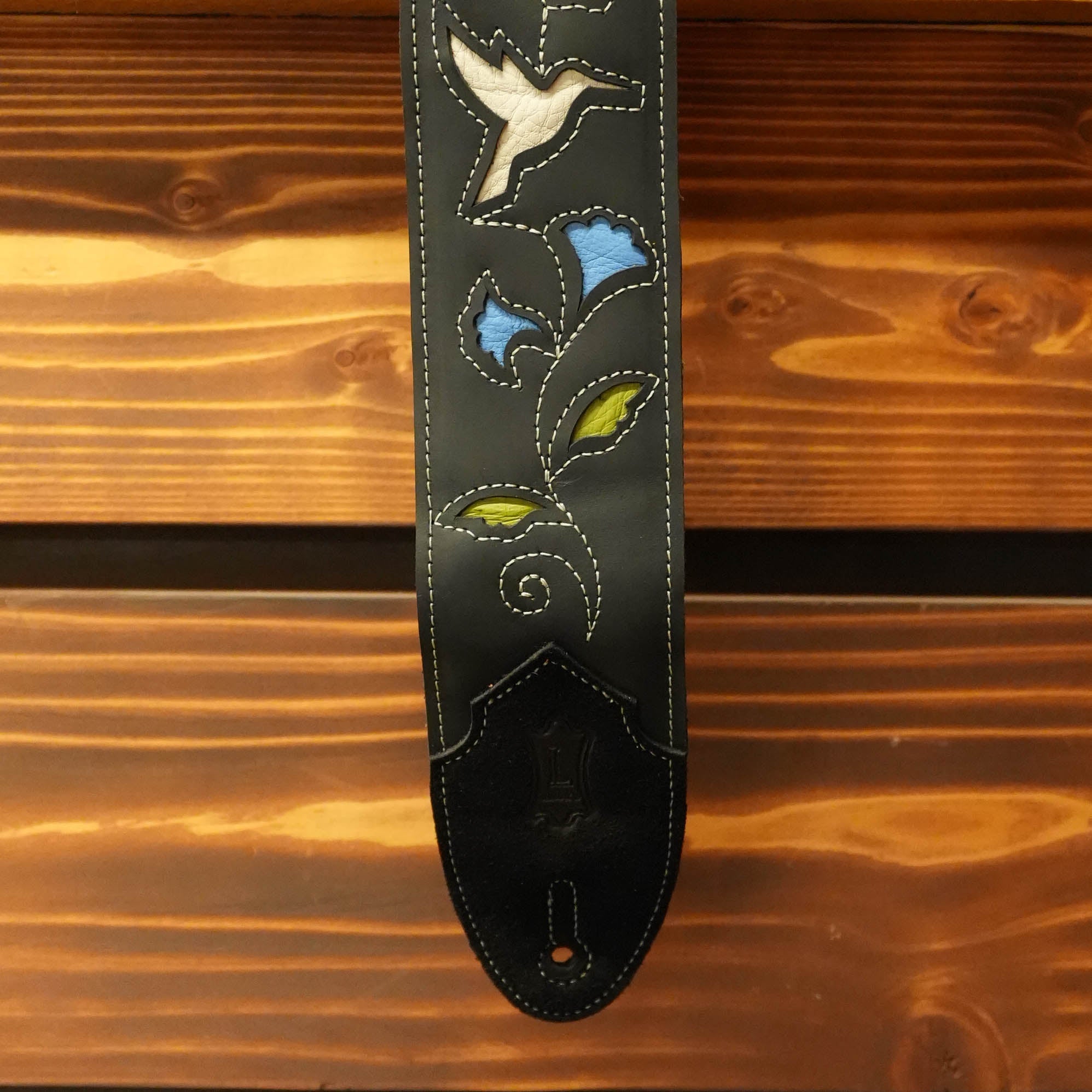Levy's Sunbird Series - Black Hummingbird Guitar Strap