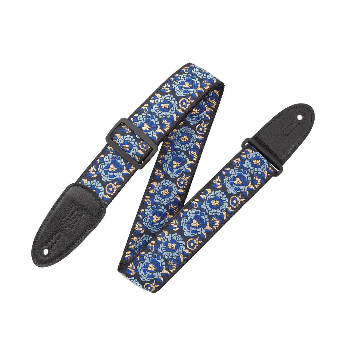 Levy's Boho Jacquard Series 2" Wide Navy Guitar Strap