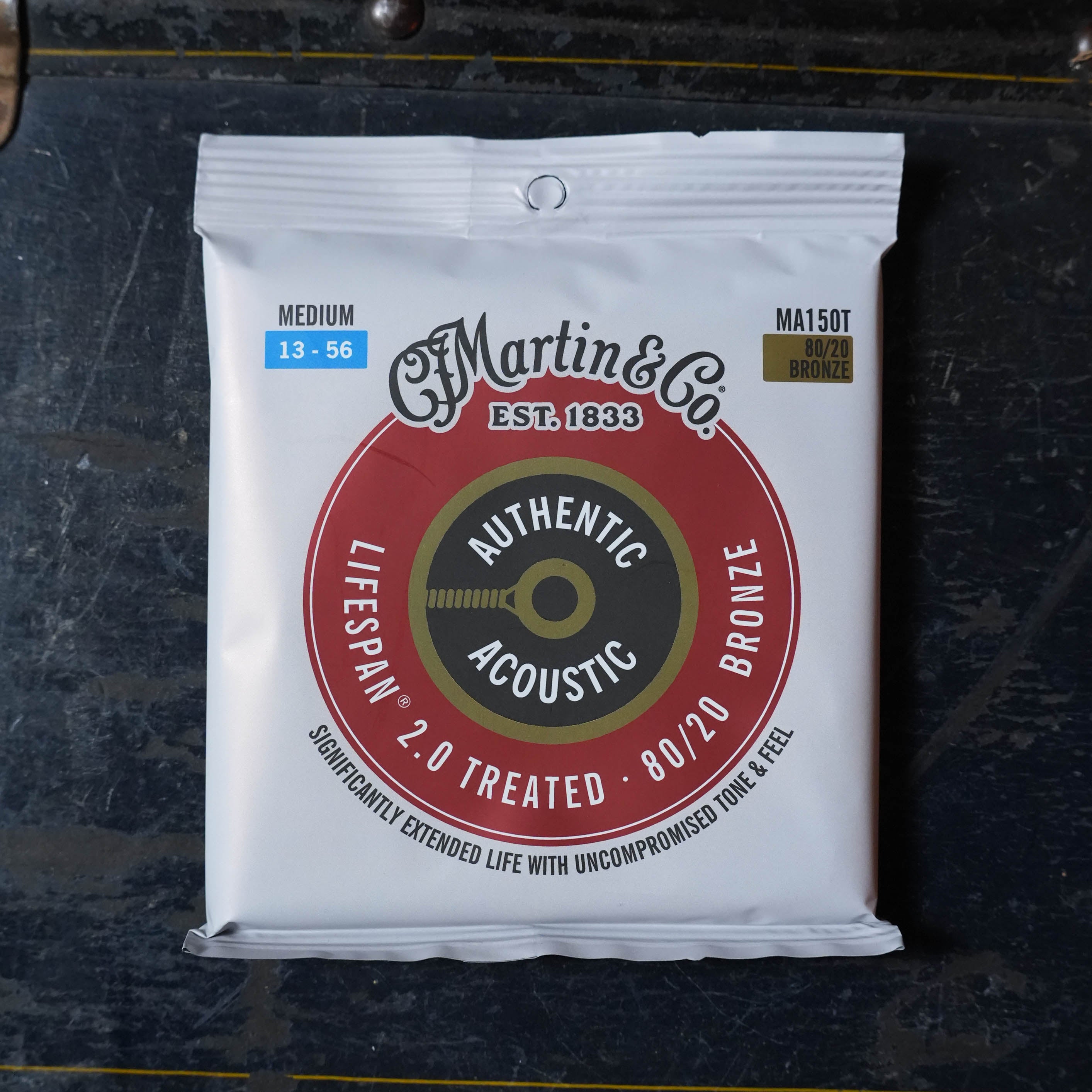 Martin Treated Authentic Acoustic Lifespan 2.0 Bronze 80/20 Guitar Strings - Medium
