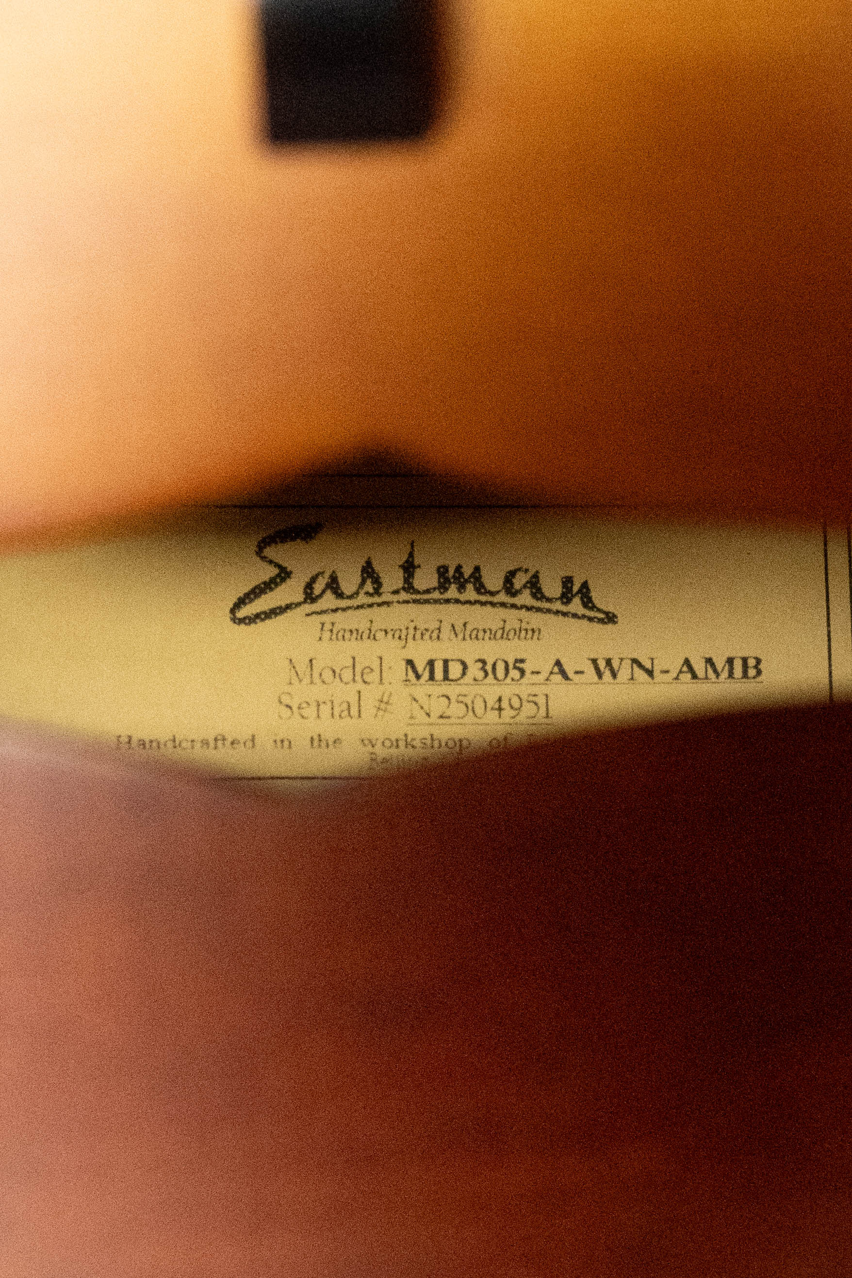 PRE-ORDER DEPOSIT ONLY *New 2026 Model* Eastman MD305 Wide Nut Adirondack/Maple A-Style Mandolin