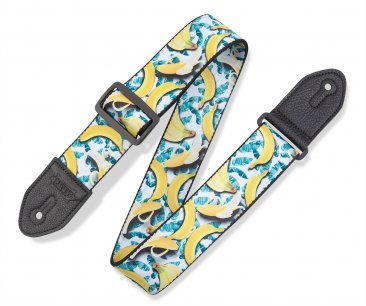 Levy's Polyester Guitar Strap Fruit Salad Series, Bananas (MP2FS-003)