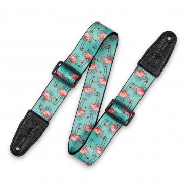 Levy's Polyester Guitar Strap, Flamingos (MPD2-121)