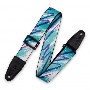 Levy's Polyester Guitar Strap, 90's Paper Cup Pattern (MPD2-126)