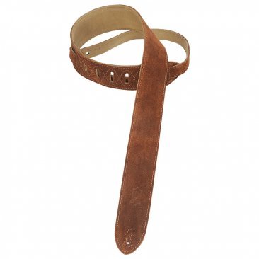 Levy's 2" Suede Guitar Strap with Suede Backing -(MS12-BRG)