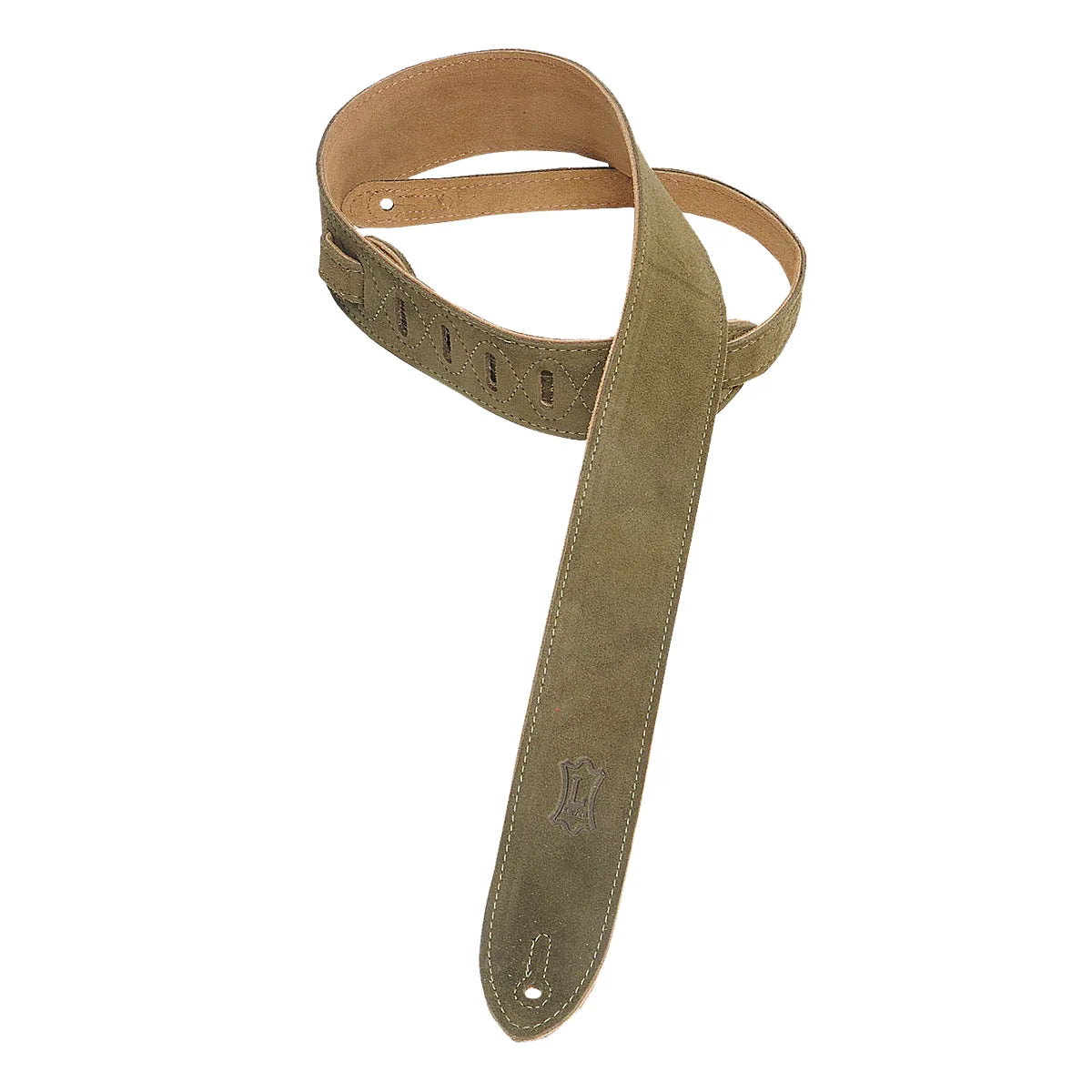 Levy's Simply Suede Series 2" Guitar Strap - Green MS12-GRN