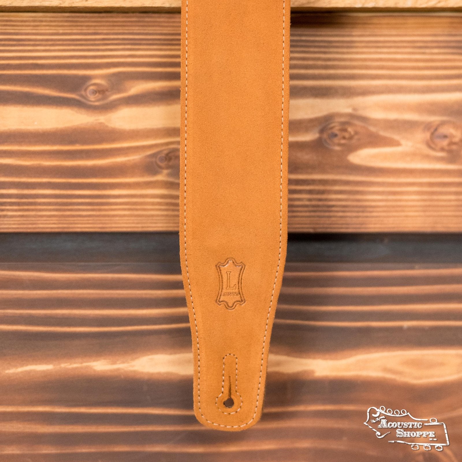 Levy's Simple Suede Series MS26-HNY 2 1/2" Wide Honey Suede Guitar Strap