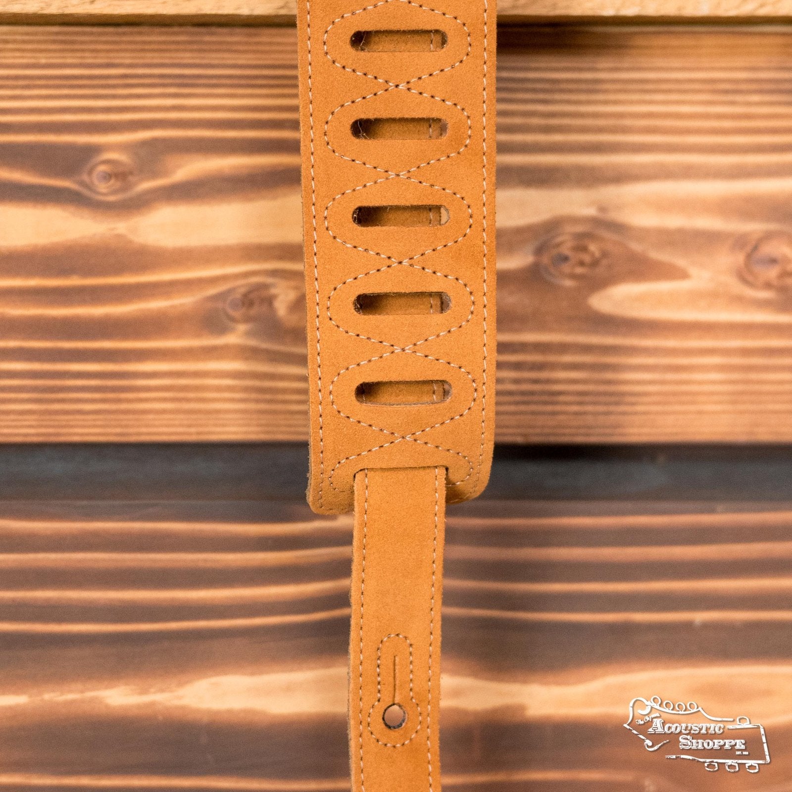 Levy's Simple Suede Series MS26-HNY 2 1/2" Wide Honey Suede Guitar Strap